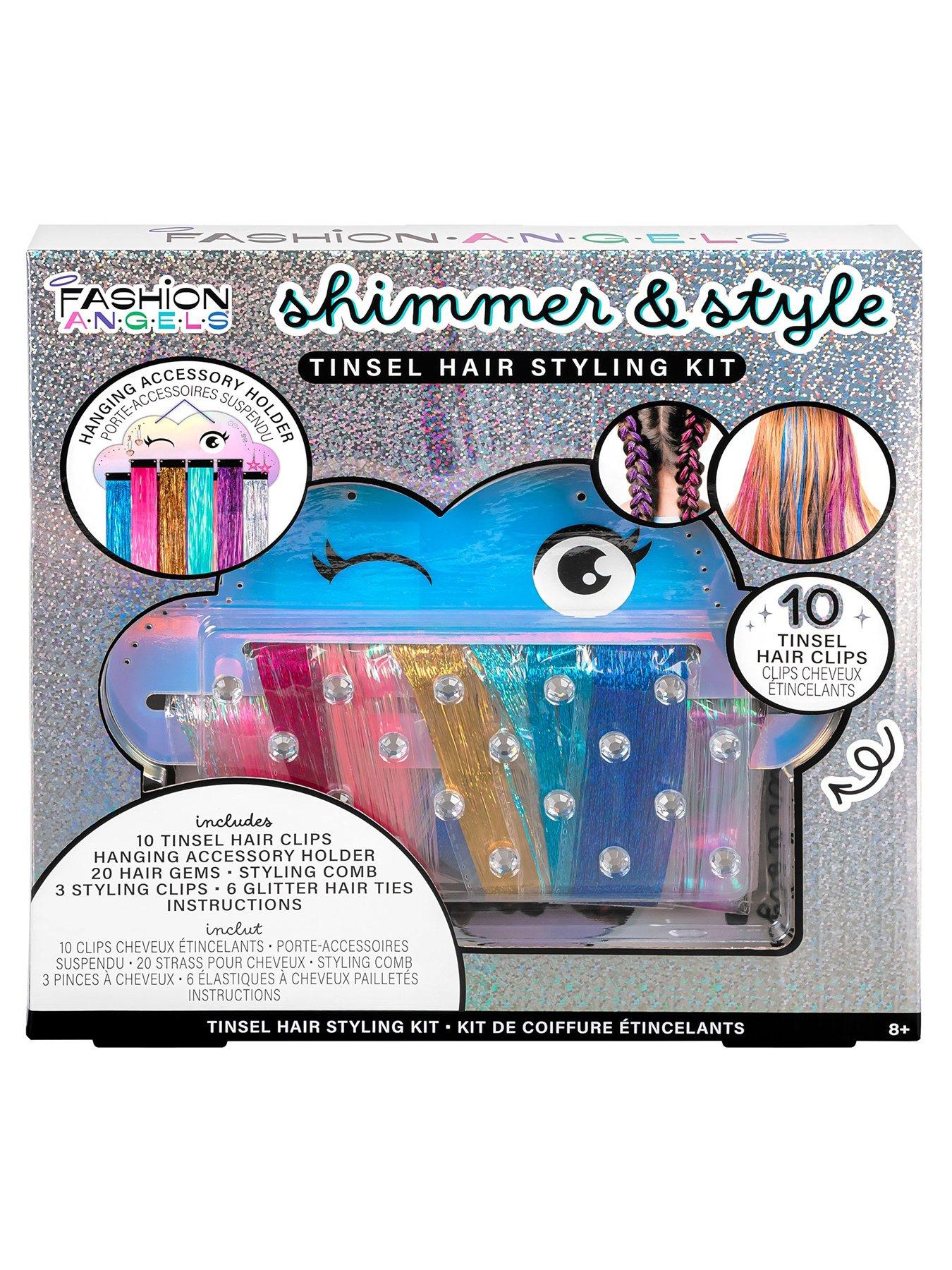 Image 2 of 7 of Fashion Angels Fashion Angels - Shimmer and Style - Tinsel Hair Styling Kit