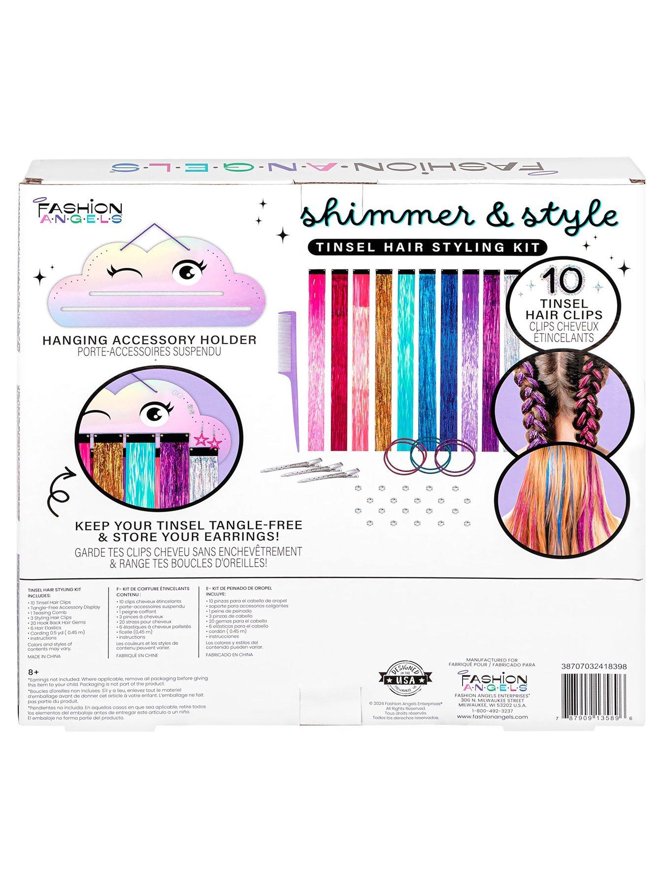 Image 7 of 7 of Fashion Angels Fashion Angels - Shimmer and Style - Tinsel Hair Styling Kit