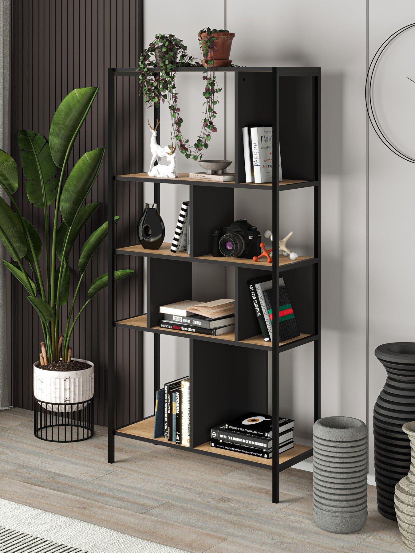 decortie-midi-bookcase-oak-black