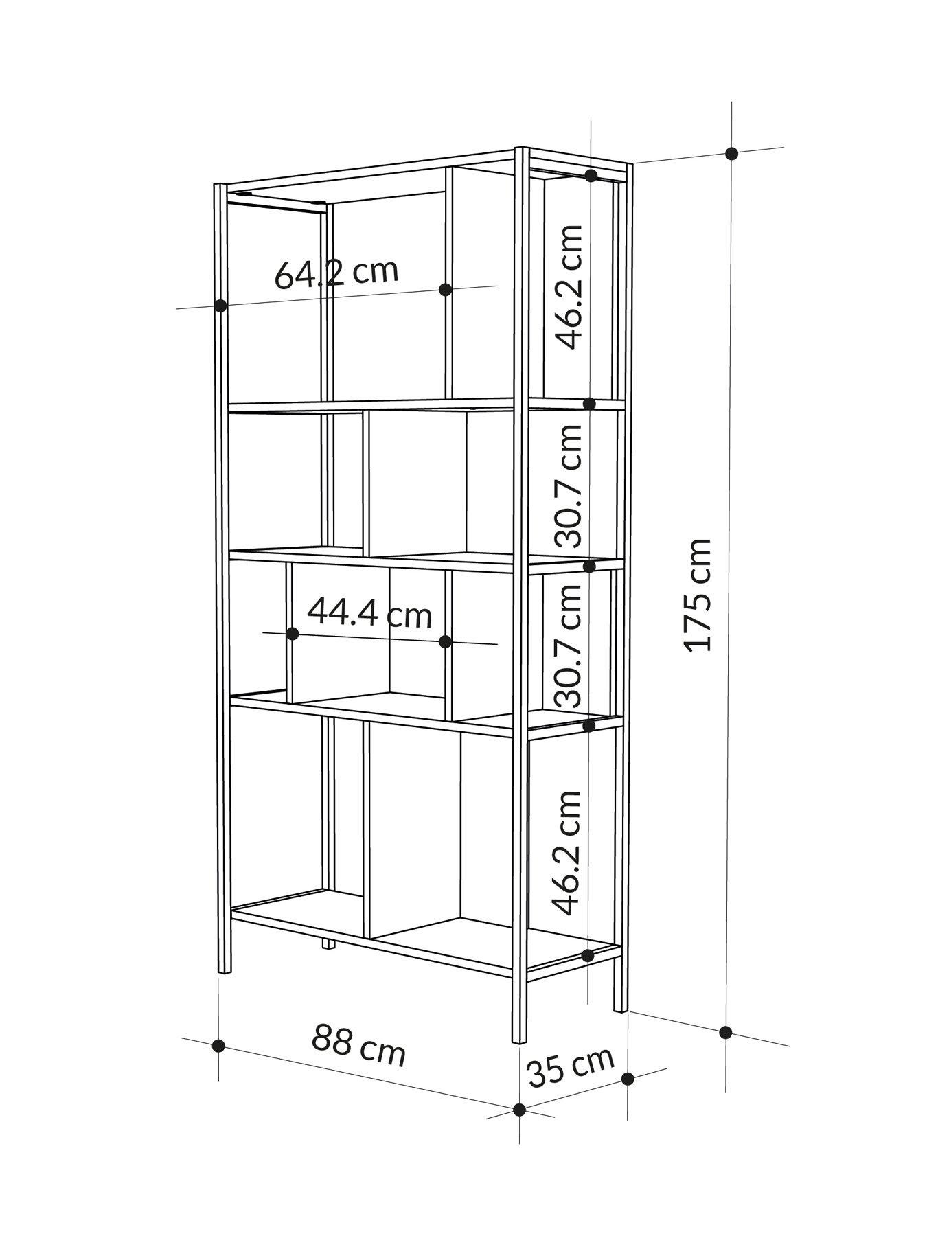 decortie-midi-bookcase-oak-blackdetail