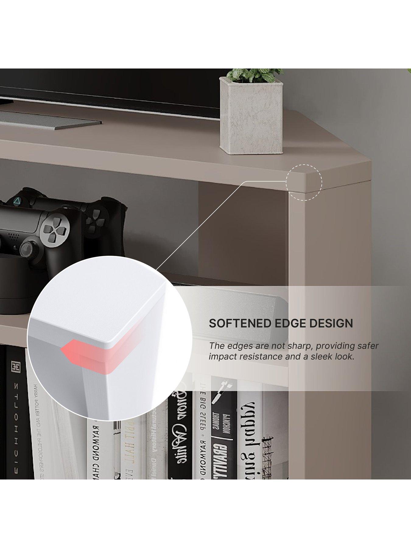 Image 5 of 7 of Decortie Thales Corner Tv Stand - Mocha