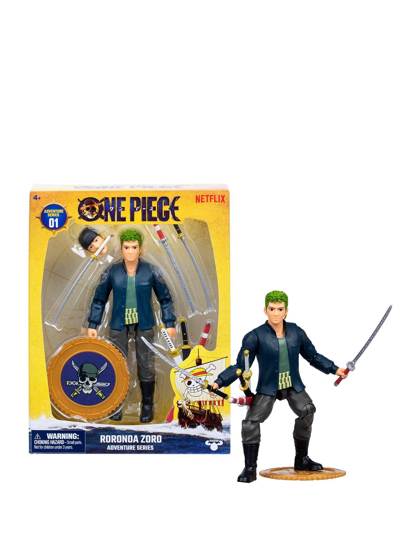 One Piece ONE PIECE ZORO ACTION FIGURE WITH 5 ACCESSORIES