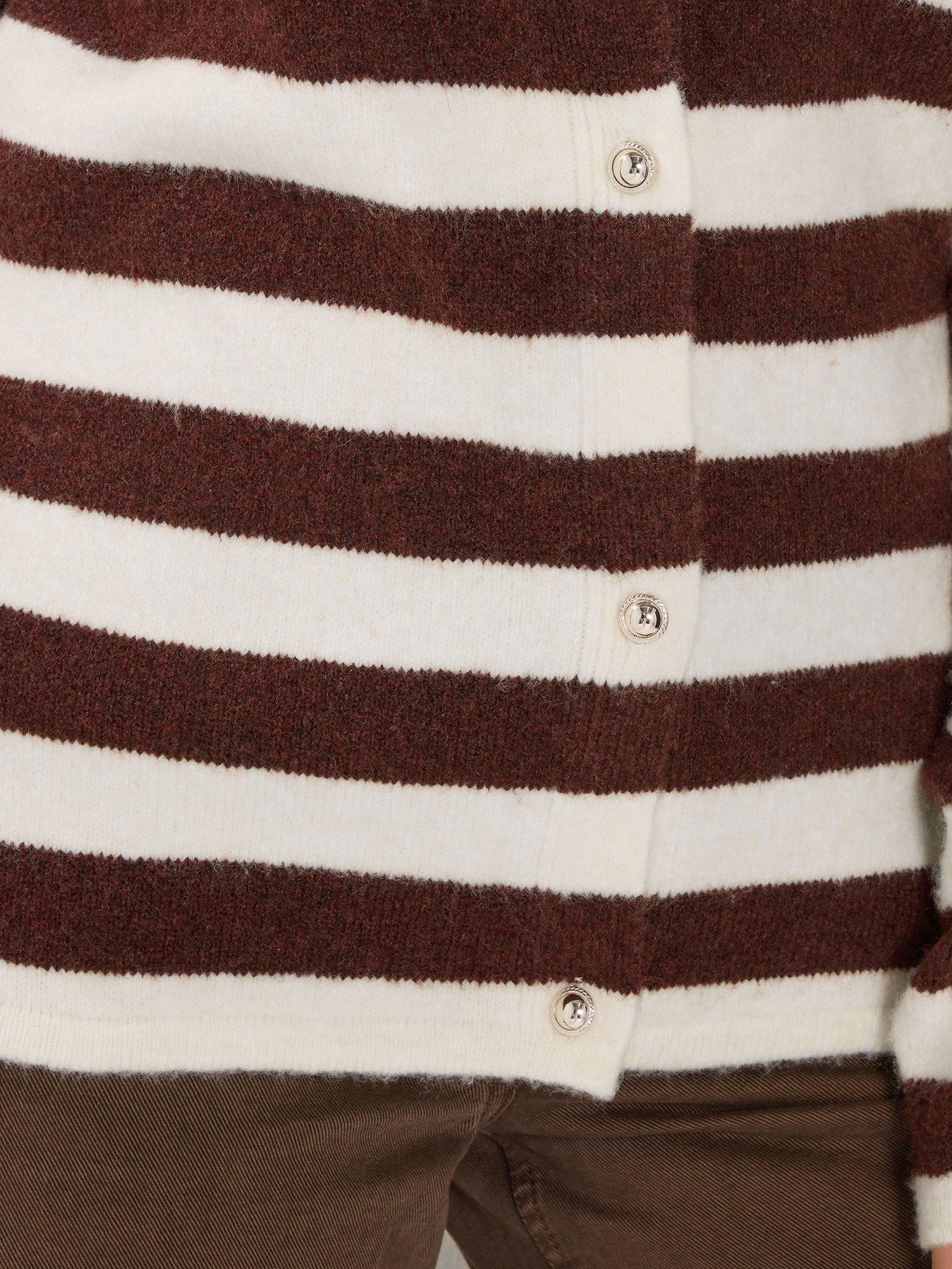 long-tall-sally-stripe-knitted-cardigan-brownoutfit