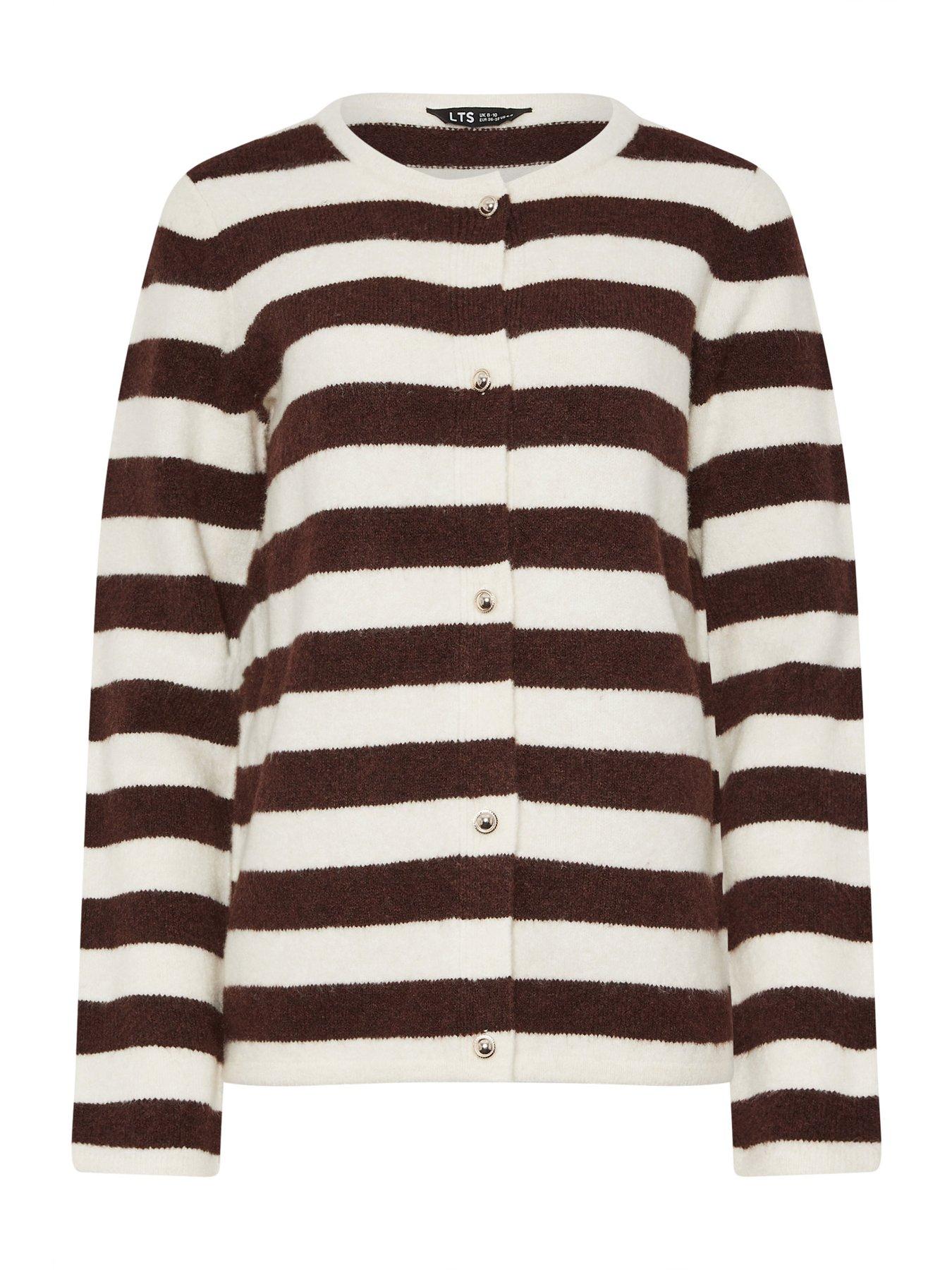 long-tall-sally-stripe-knitted-cardigan-browndetail