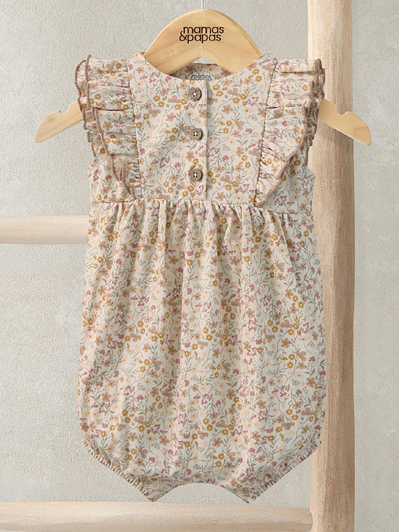 mamas-papas-baby-girls-ditsy-print-shortie-romper-pink