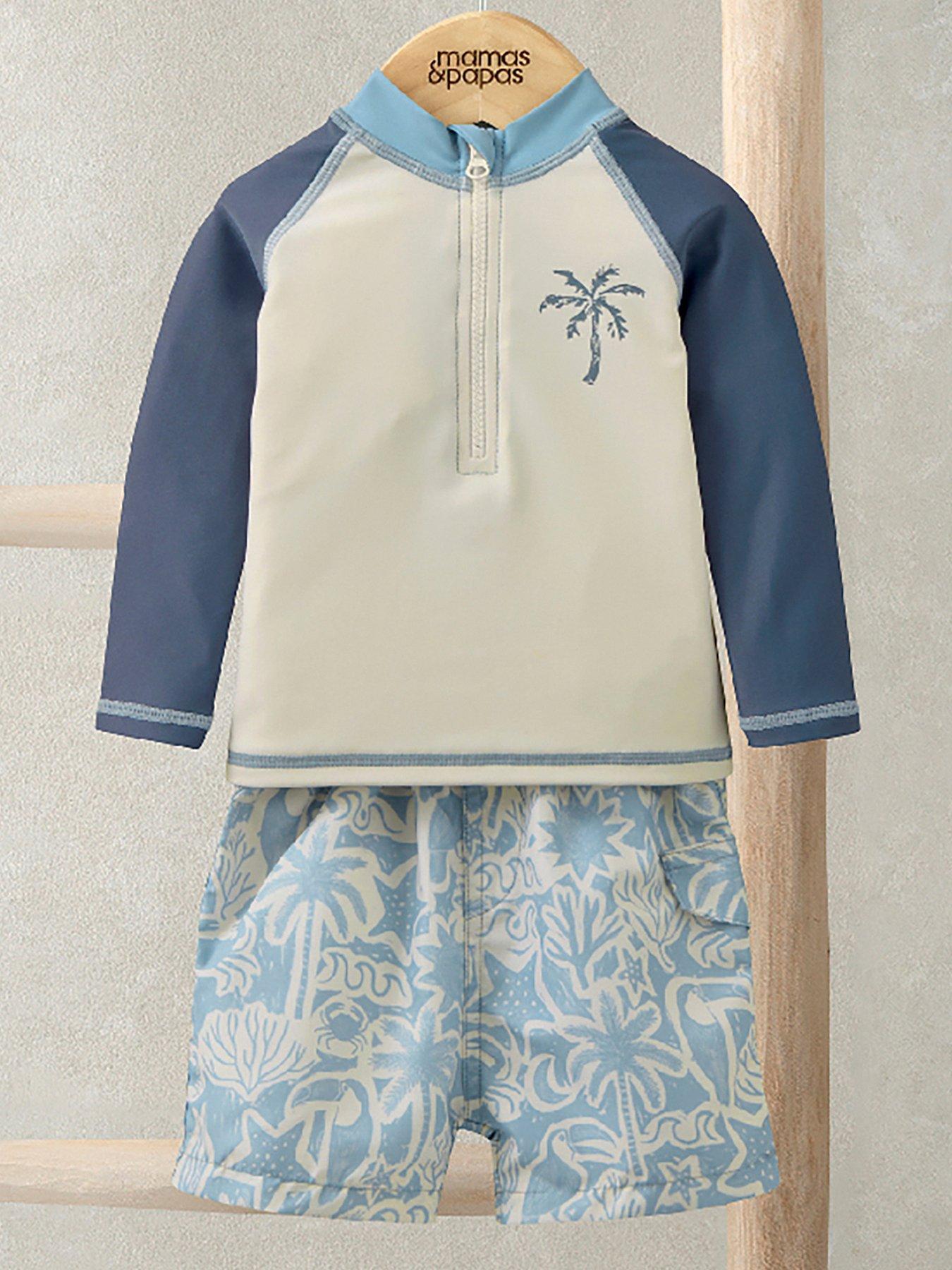 mamas-papas-baby-boys-board-shorts-amp-long-sleeved-top-set-blue