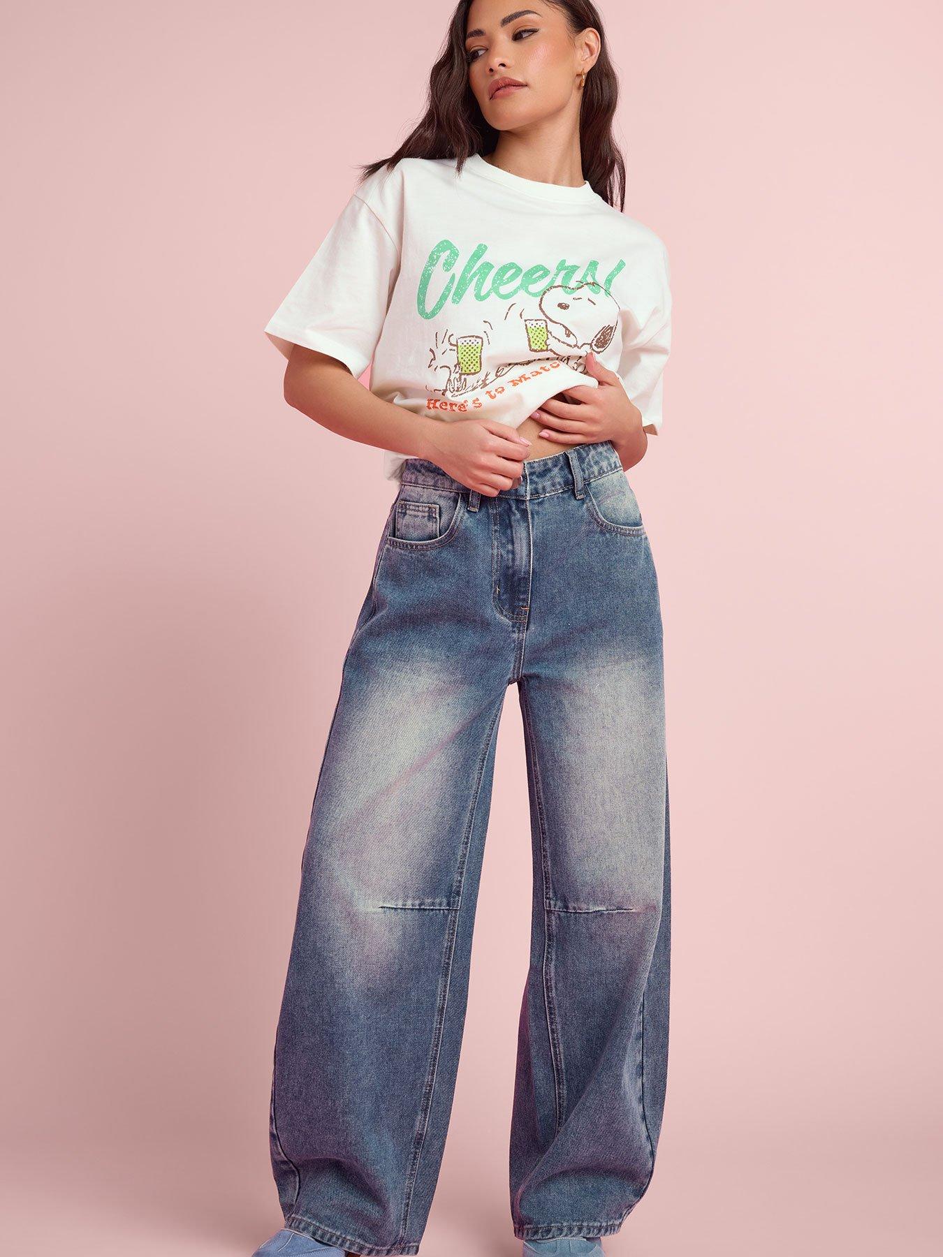 Image 1 of 6 of PixieGirl Petite Balloon Jean