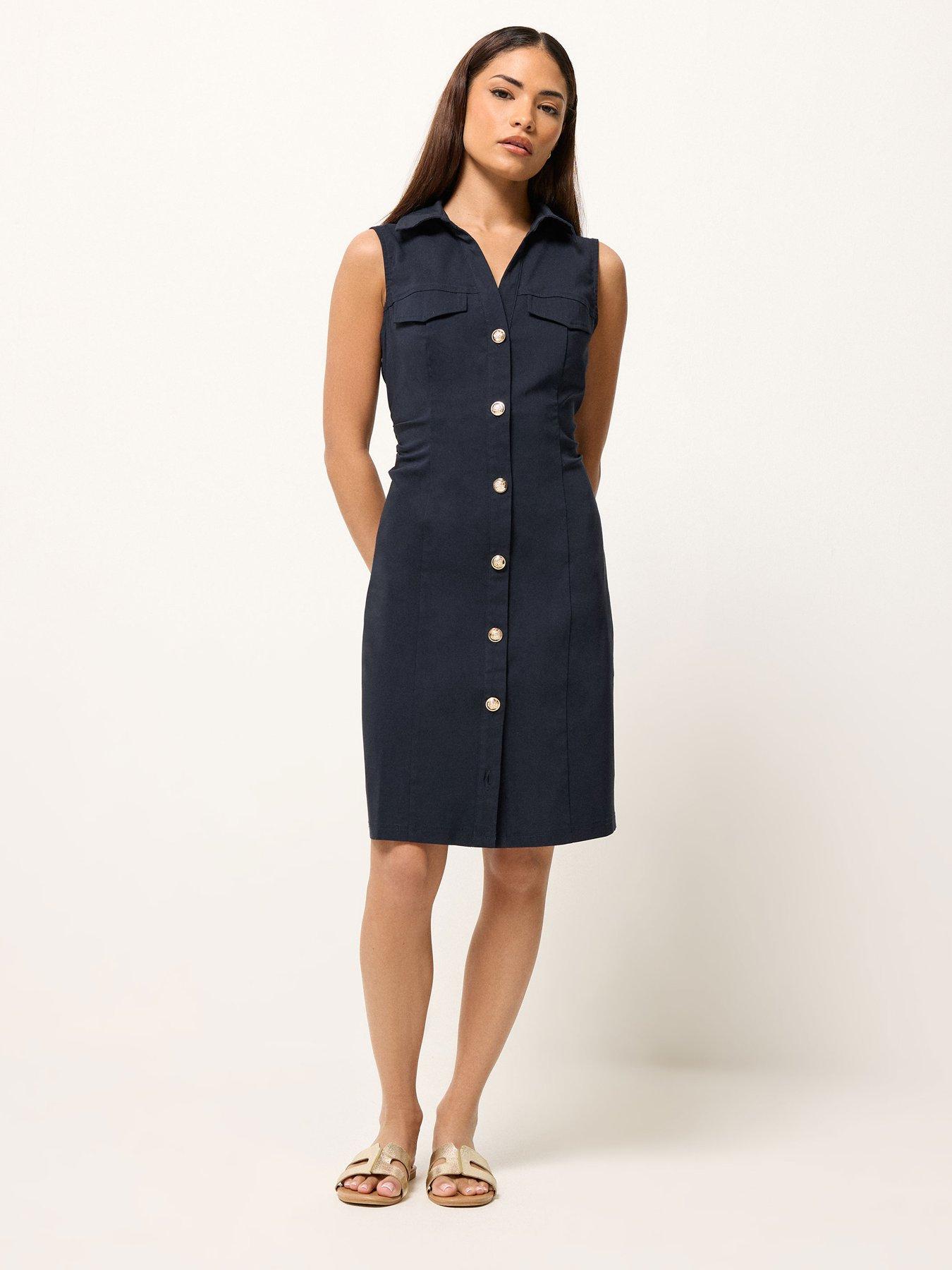 pixiegirl-petite-button-shirt-mini-dress-blueback