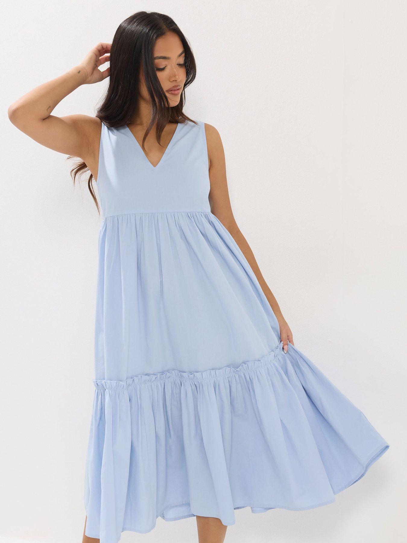 pixiegirl-petite-frill-tiered-midi-dress-blueback