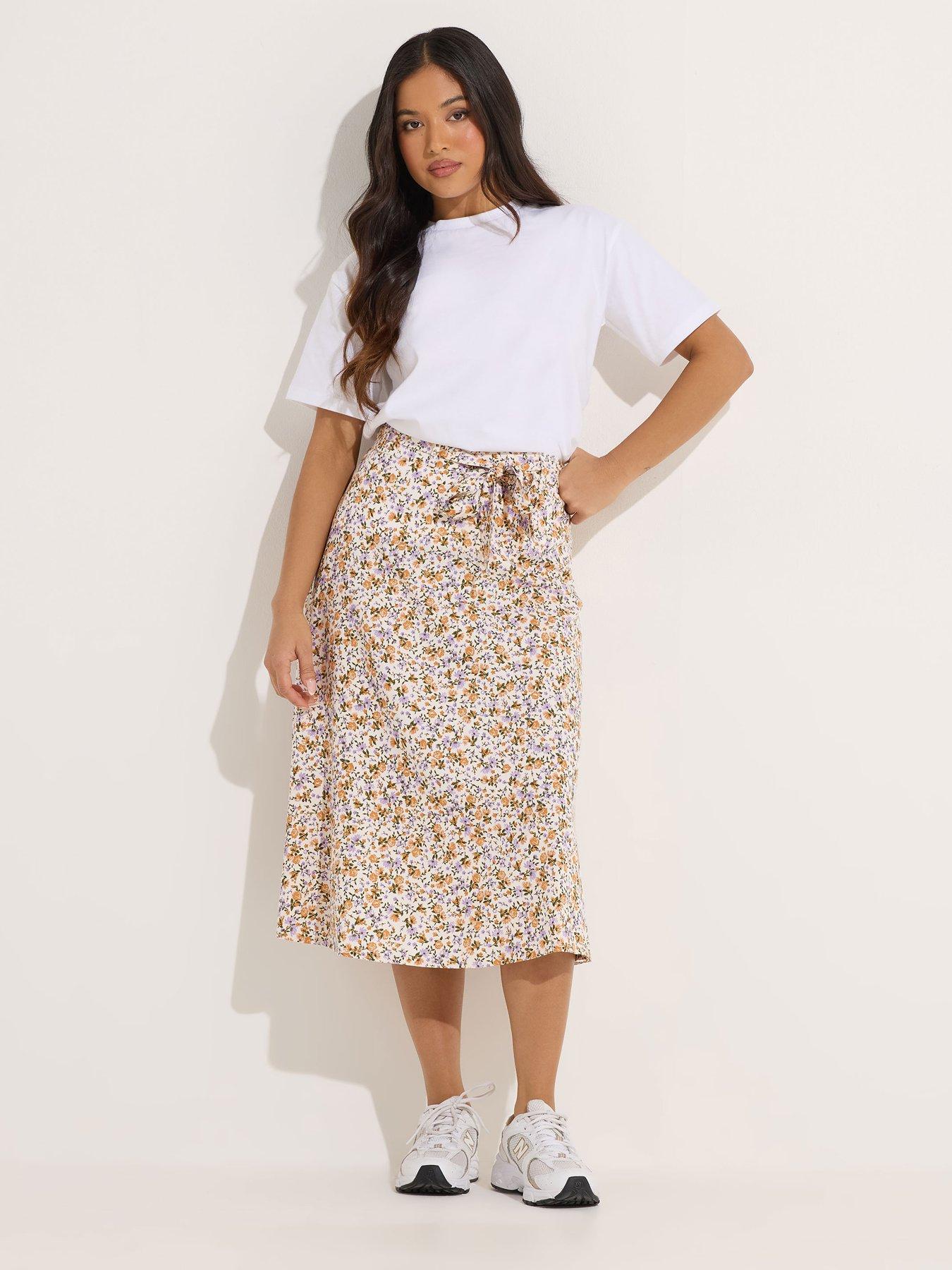 pixiegirl-petite-ditsy-belted-midi-skirt-purpleback