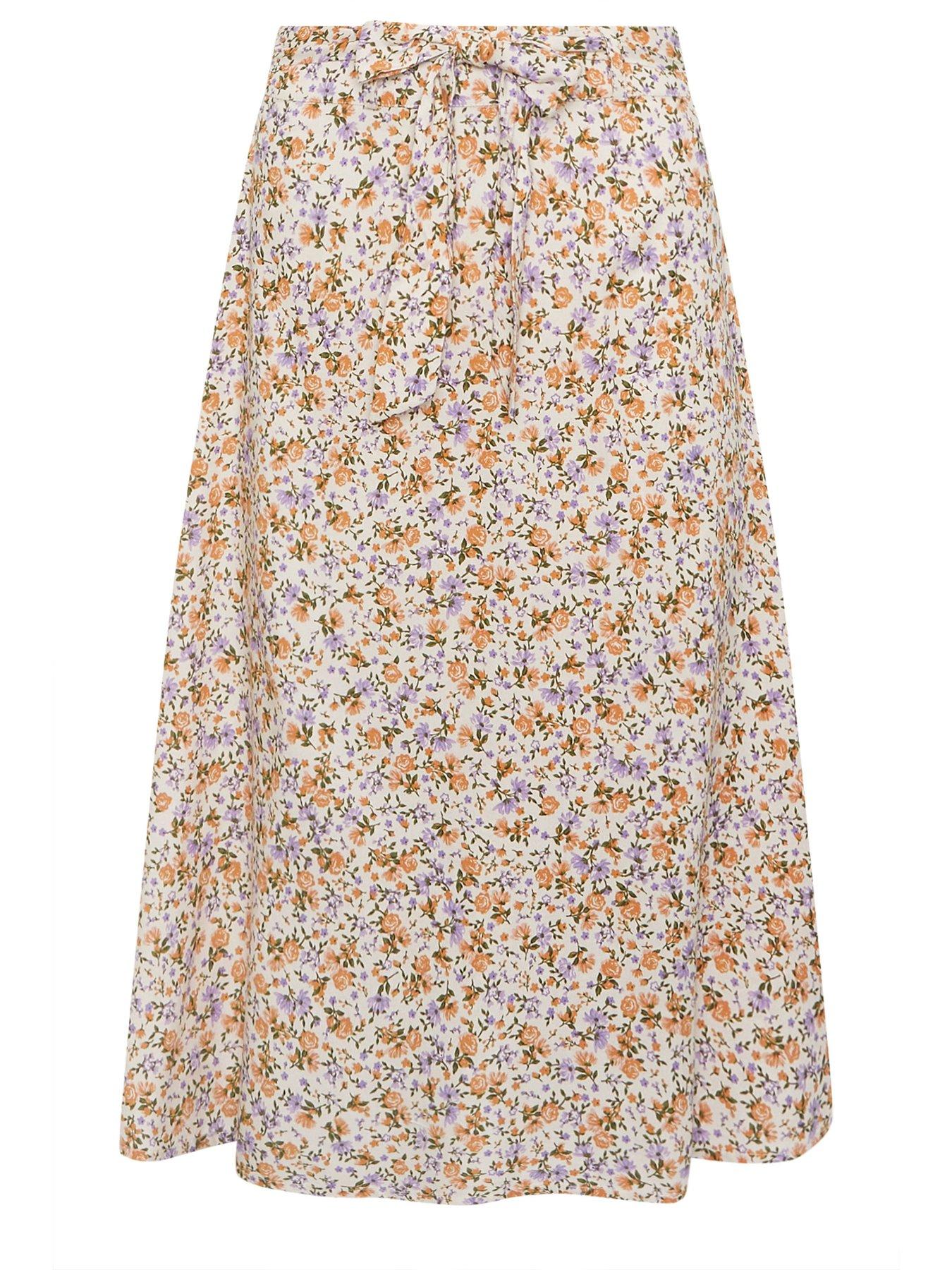 pixiegirl-petite-ditsy-belted-midi-skirt-purpledetail