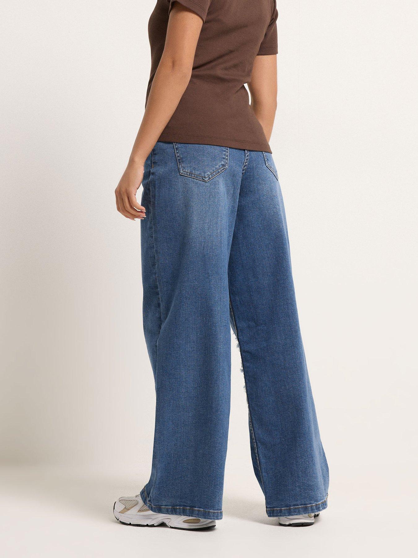 pixiegirl-petite-frayed-seam-wide-leg-stretch-jeanstillFront