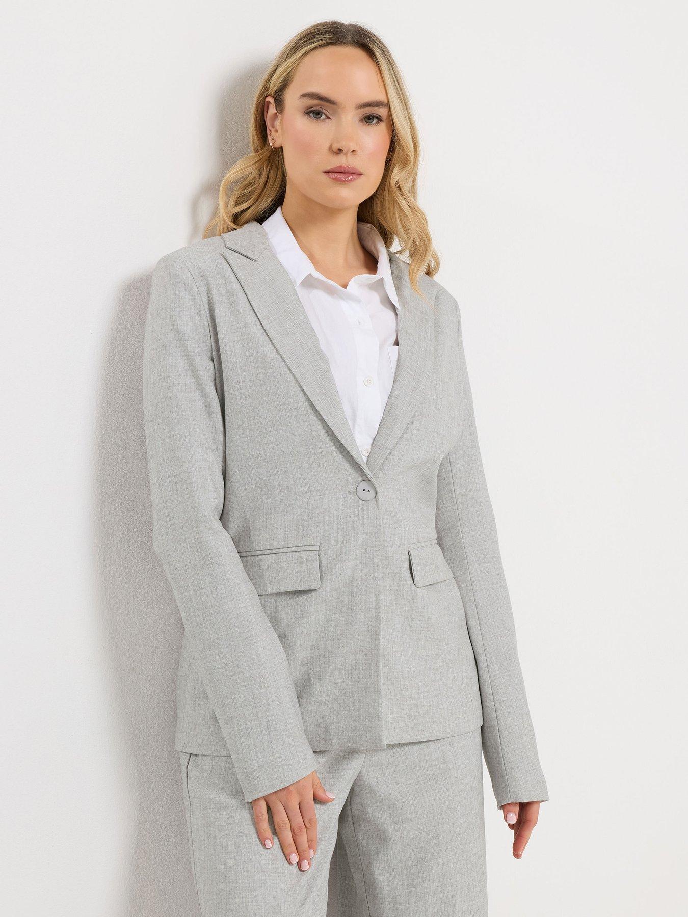 Long Tall Sally Tailored Blazer - Grey