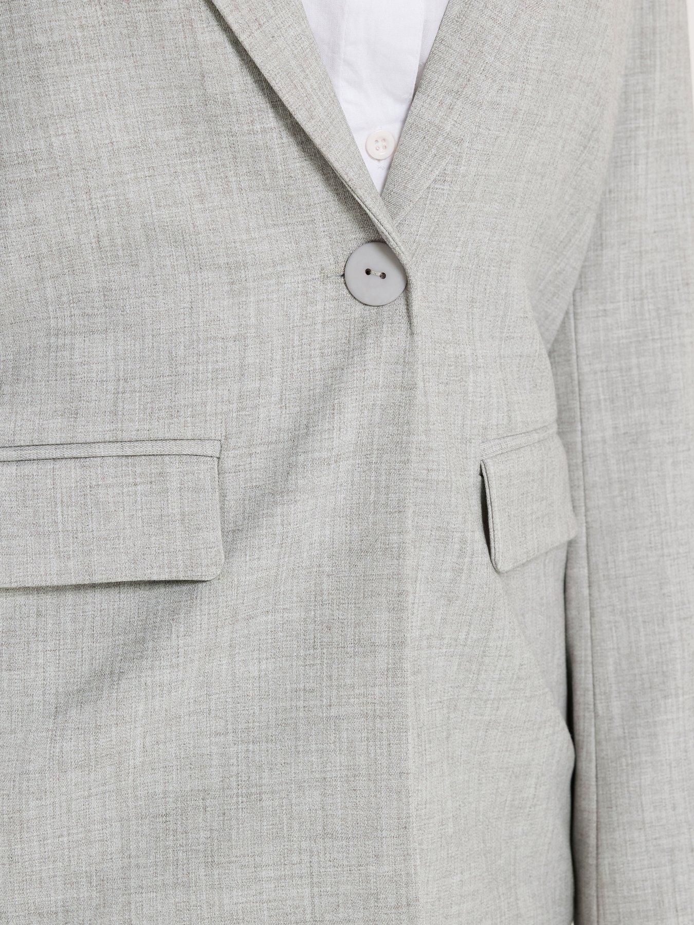 Image 4 of 5 of Long Tall Sally Tailored Blazer - Grey