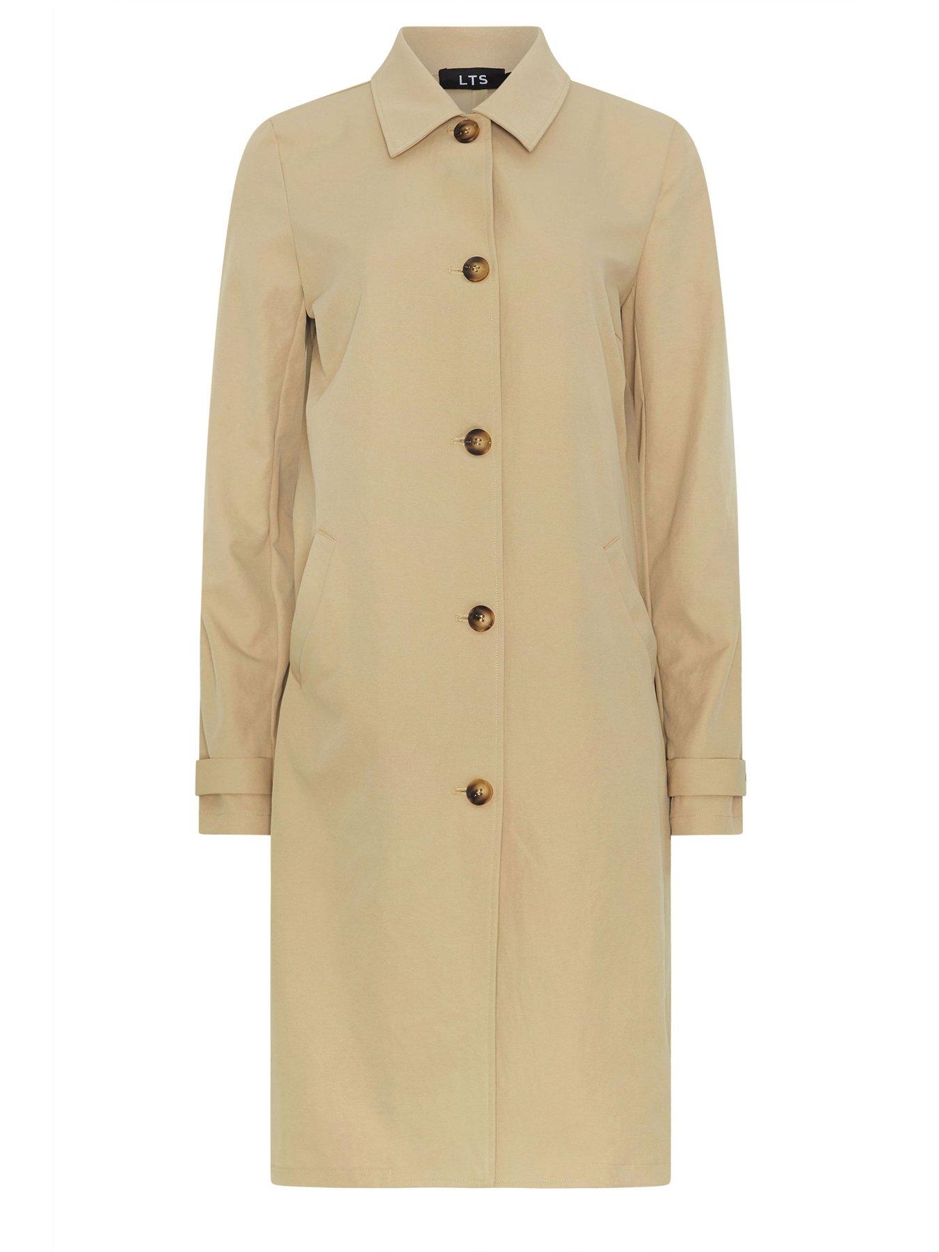 Image 5 of 5 of Long Tall Sally Tall Button Car Coat - Cream