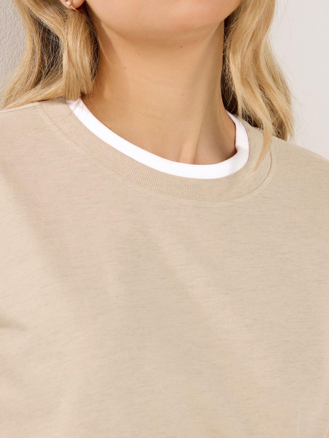 long-tall-sally-faux-layer-top-creamoutfit