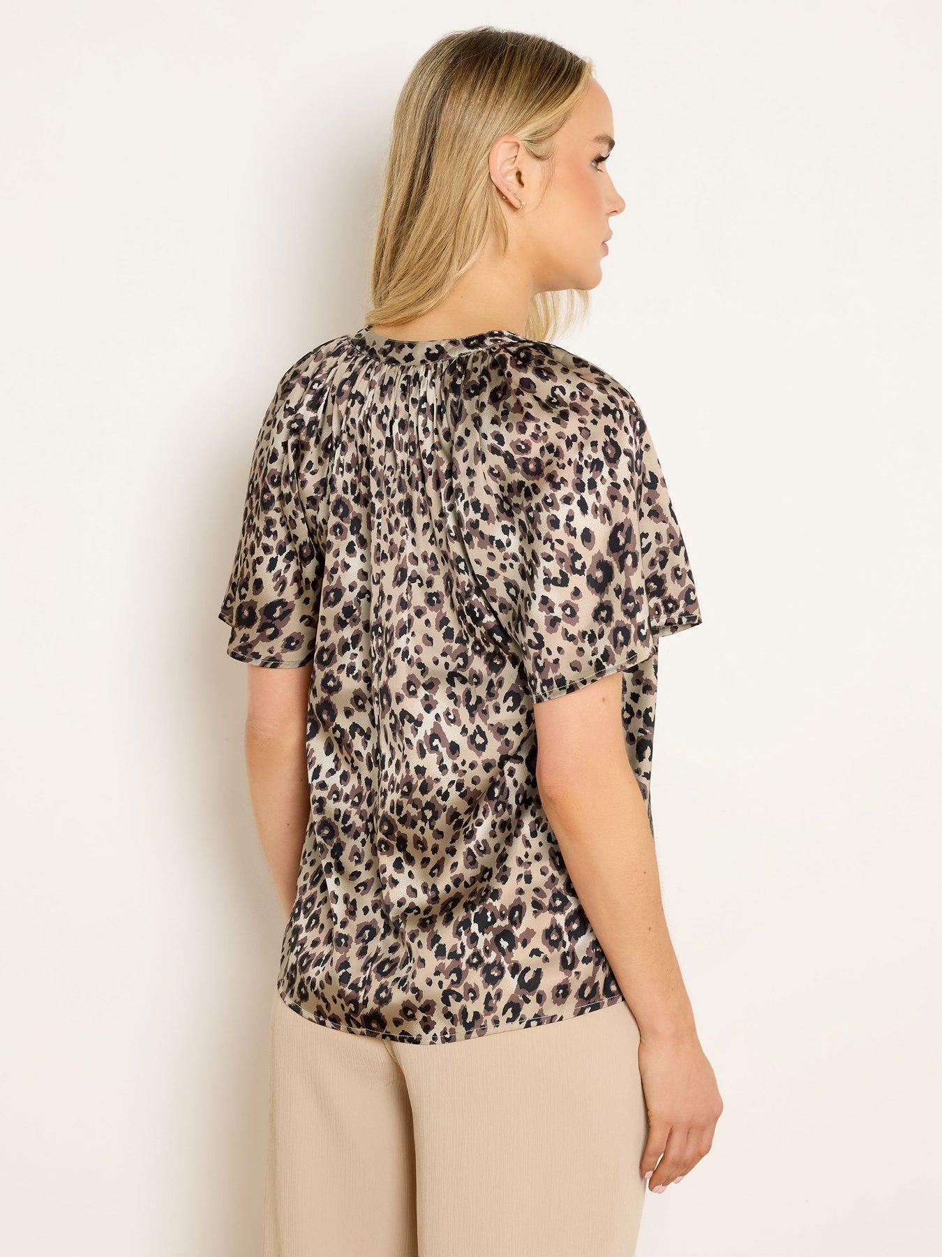 long-tall-sally-satin-v-neck-top-brownstillFront