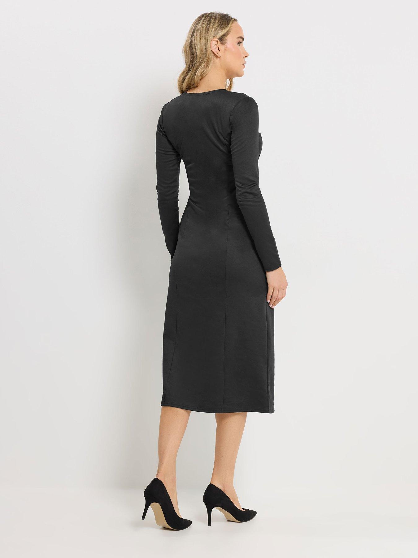 long-tall-sally-button-wrap-midi-dress-blackstillFront