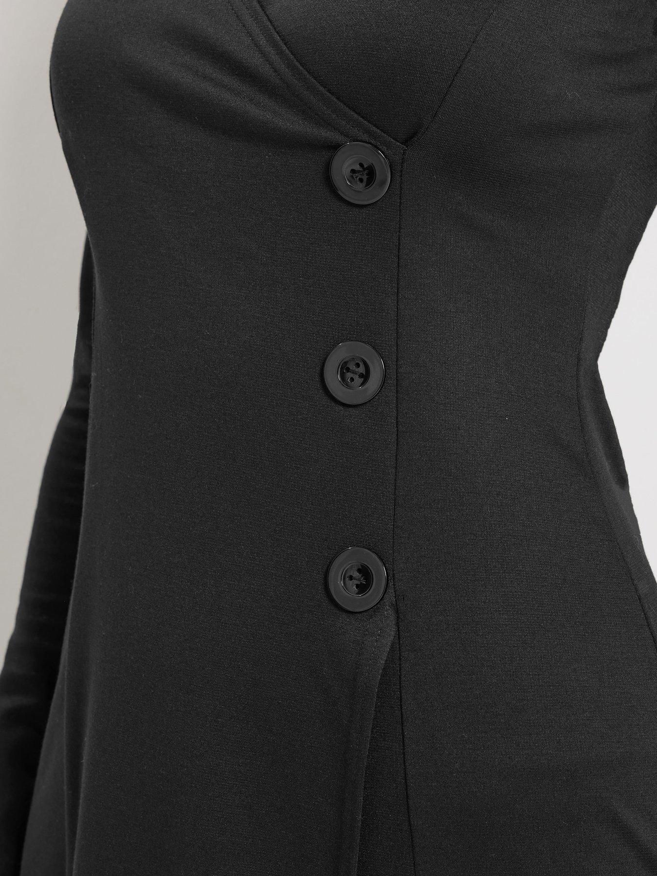long-tall-sally-button-wrap-midi-dress-blackoutfit