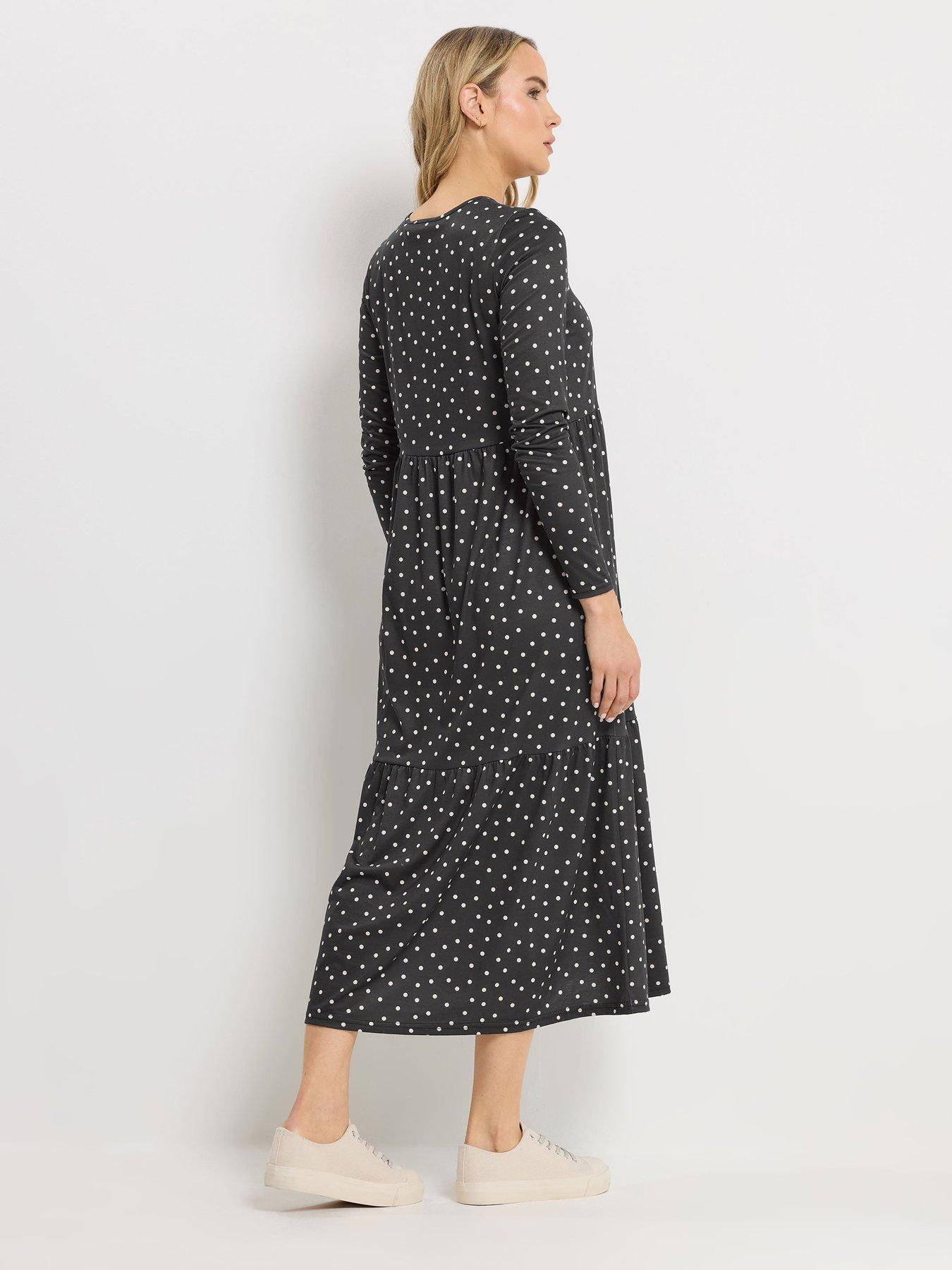 long-tall-sally-black-spot-midi-dress-blackstillFront