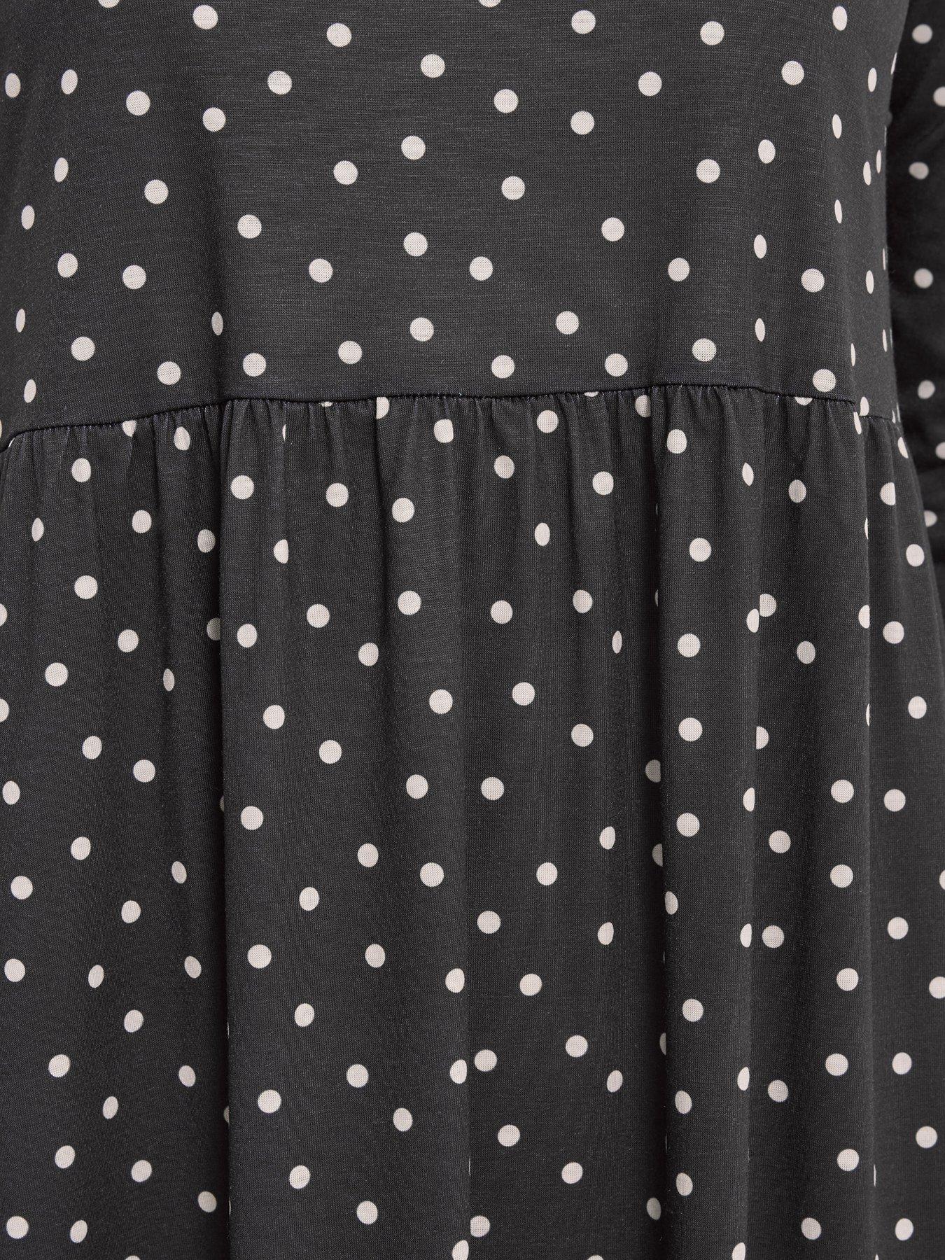 long-tall-sally-black-spot-midi-dress-blackoutfit