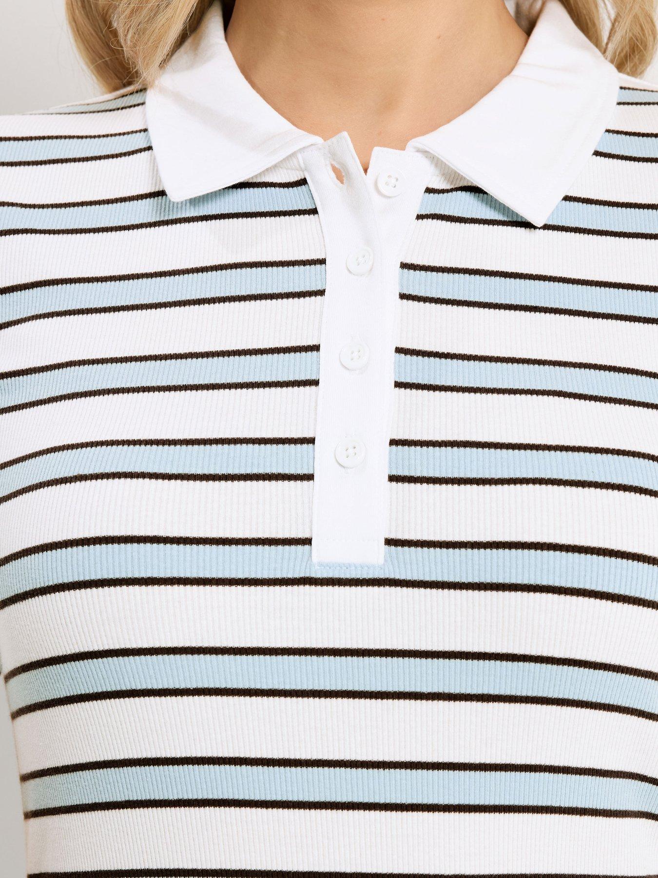 long-tall-sally-tall-stripe-polo-t-shirt-whiteoutfit
