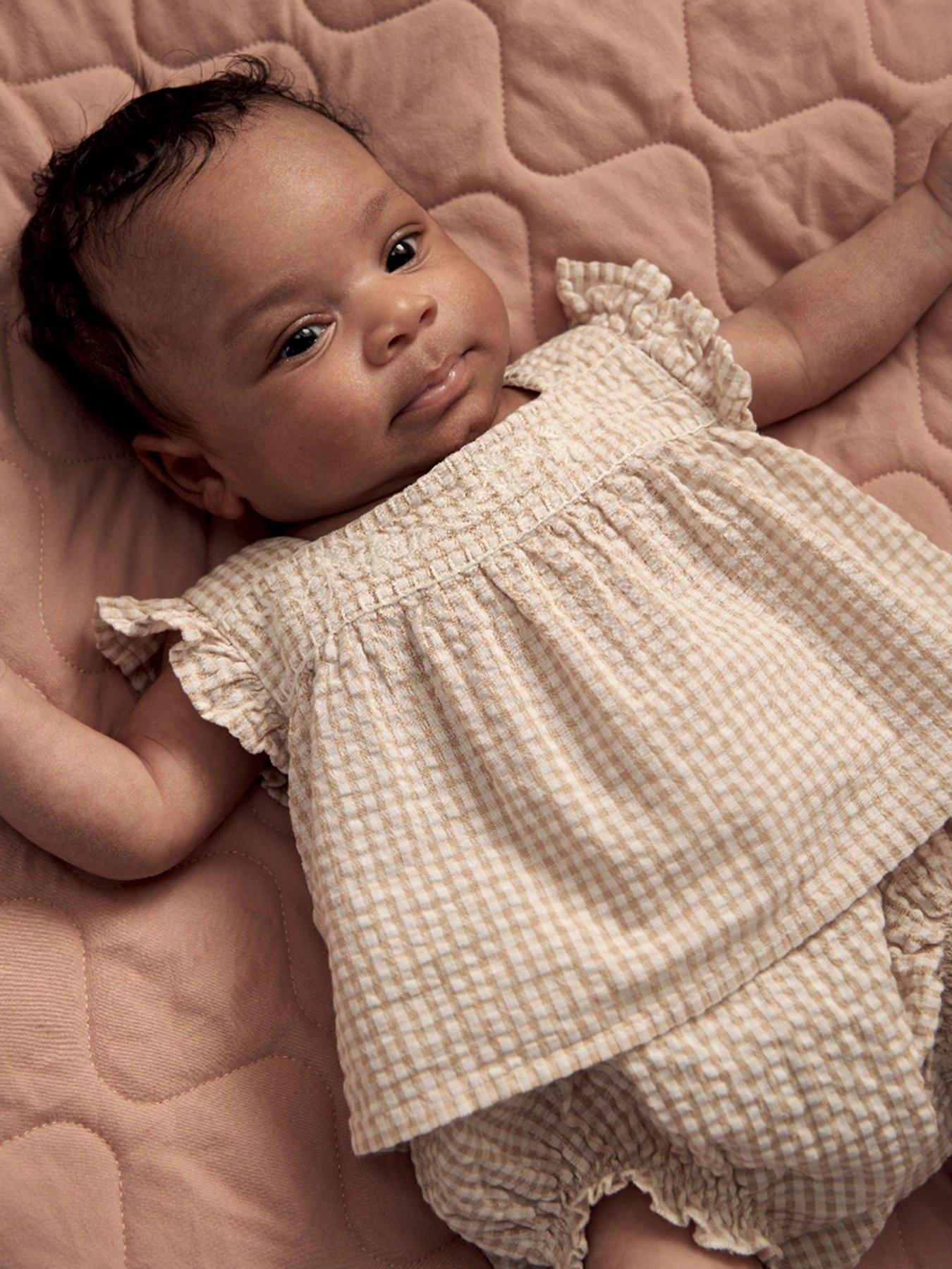 mamas-papas-baby-girls-2-piece-gingham-blouse-amp-bloomers-set-pink
