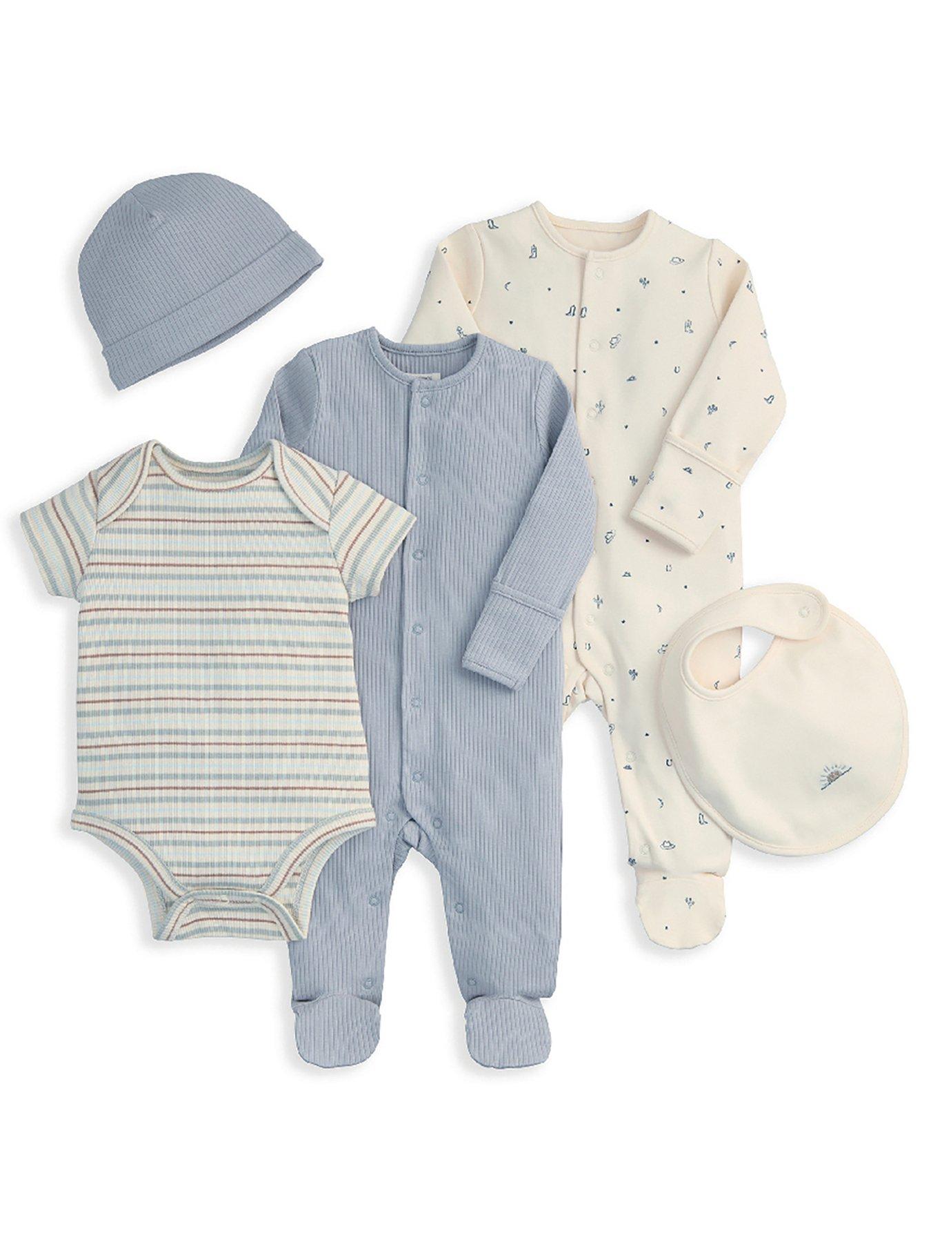 mamas-papas-baby-boys-5-piece-welcome-to-the-world-clothing-set-blue