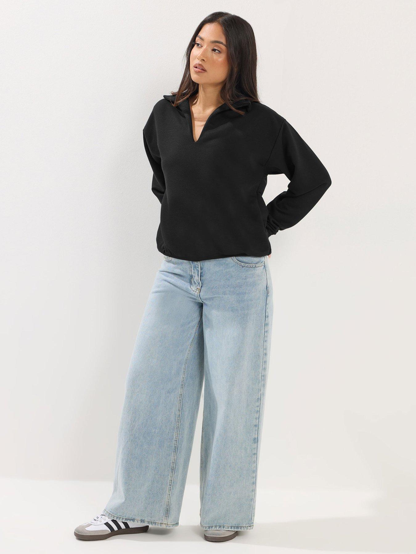 pixiegirl-petite-oversized-collared-sweatshirt-blackback
