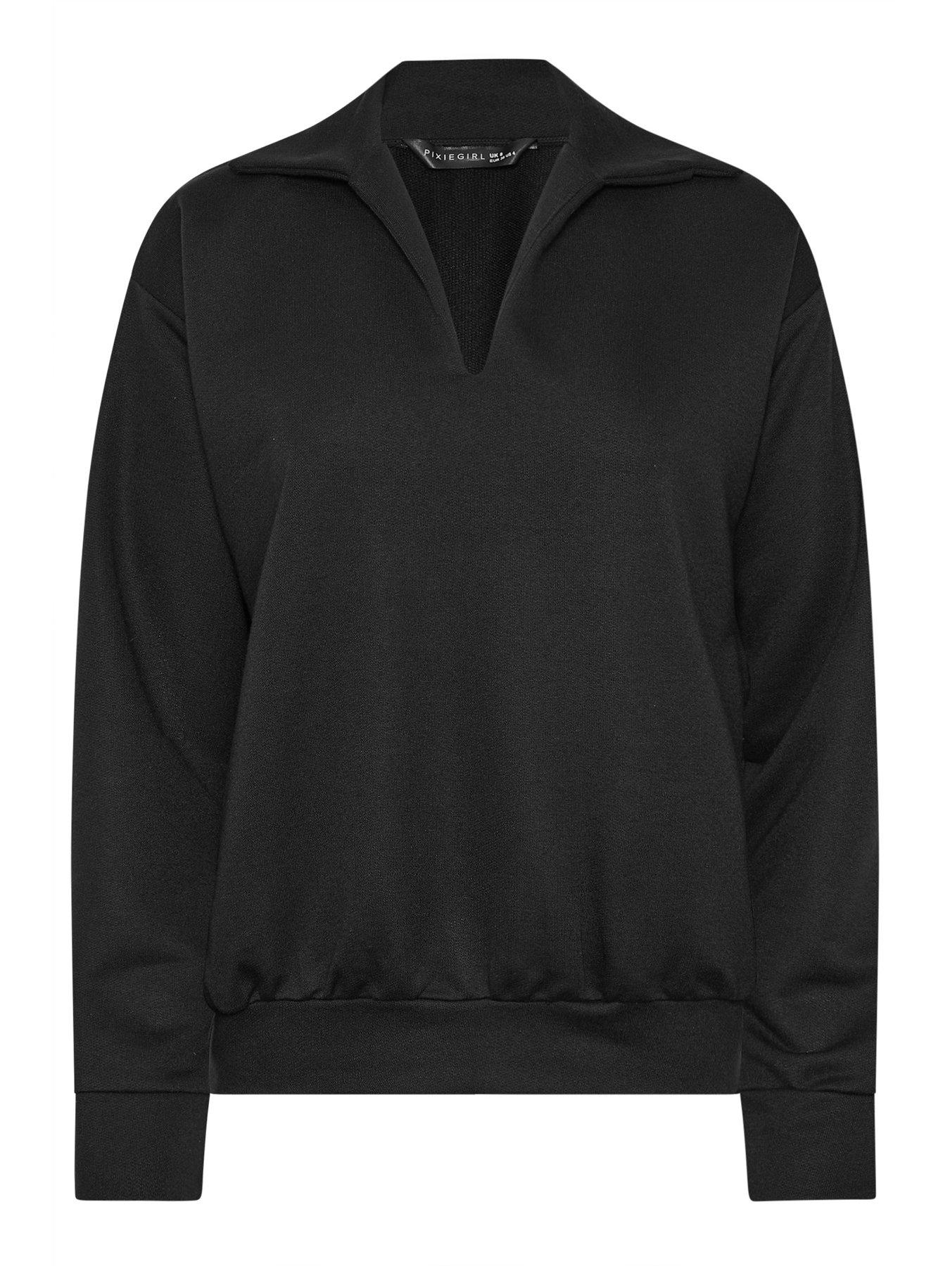 pixiegirl-petite-oversized-collared-sweatshirt-blackdetail