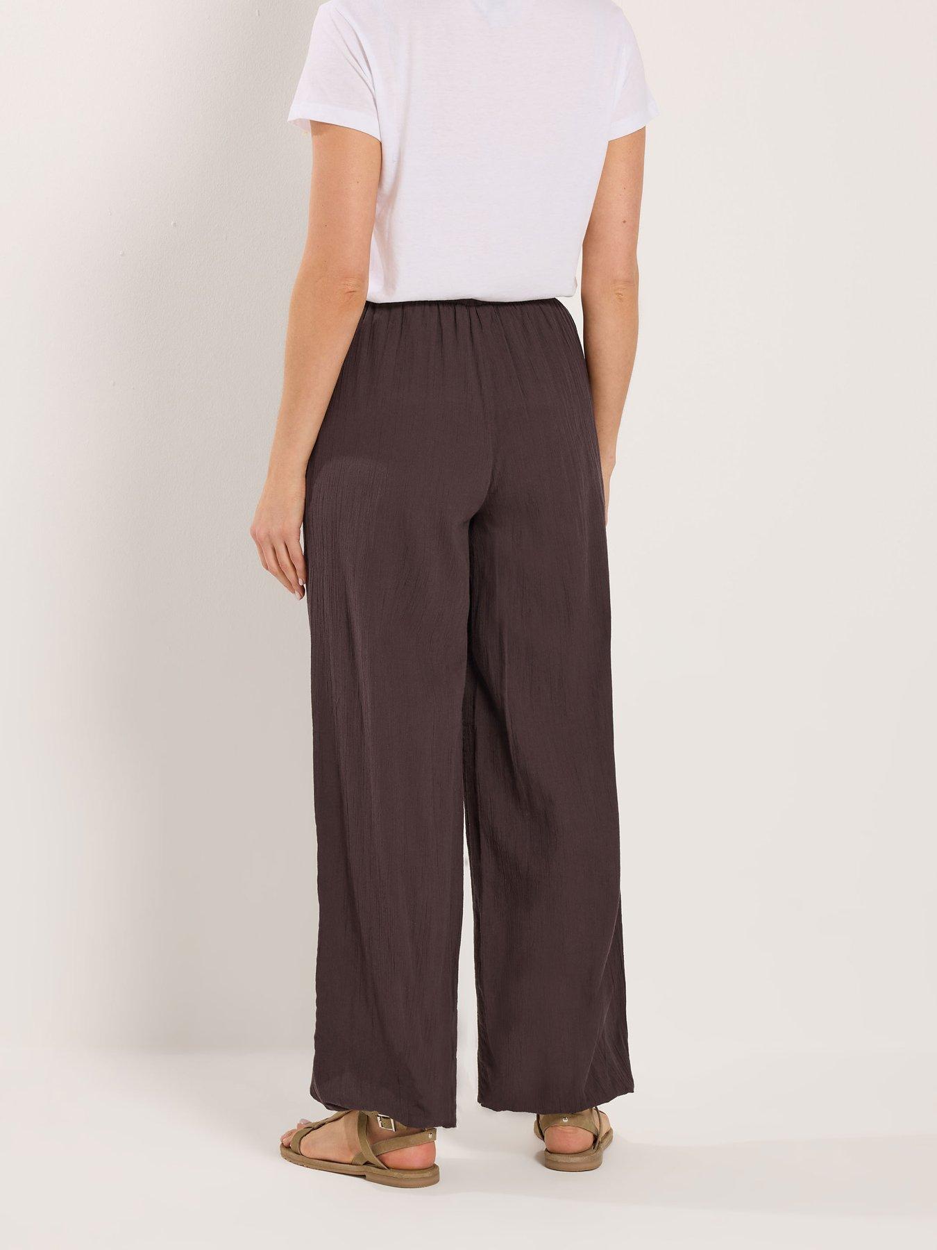 long-tall-sally-gathered-hem-trouser-36-brownstillFront