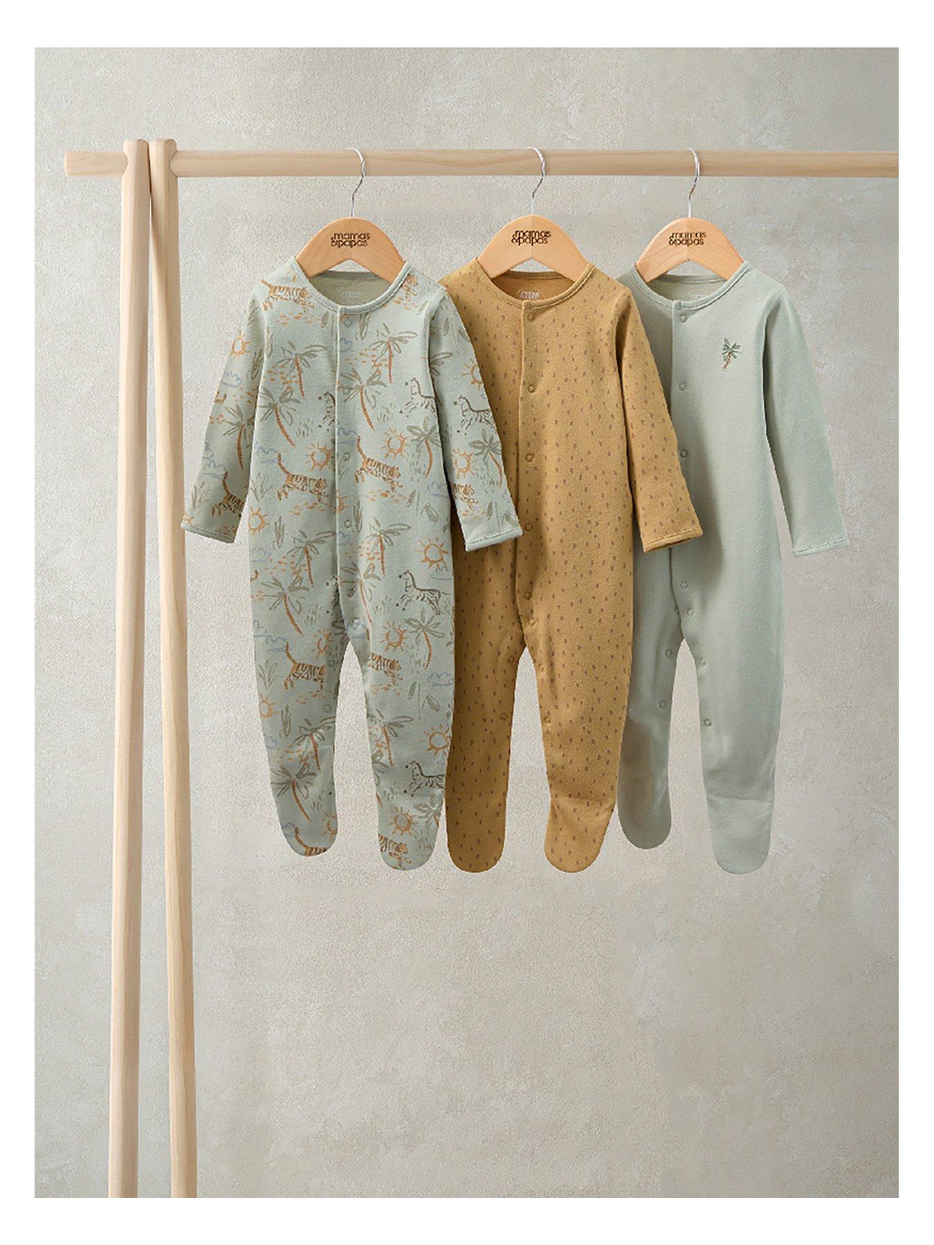 mamas-papas-baby-boys-3-pack-safari-sleepsuits-multiback
