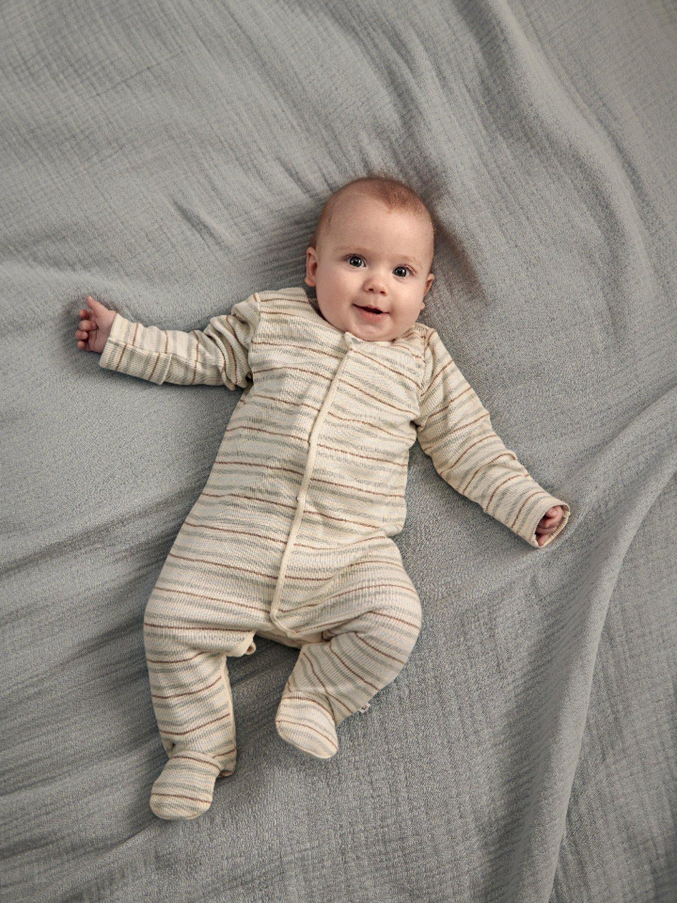 mamas-papas-baby-boys-hello-world-rib-stripe-sleepsuit-grey