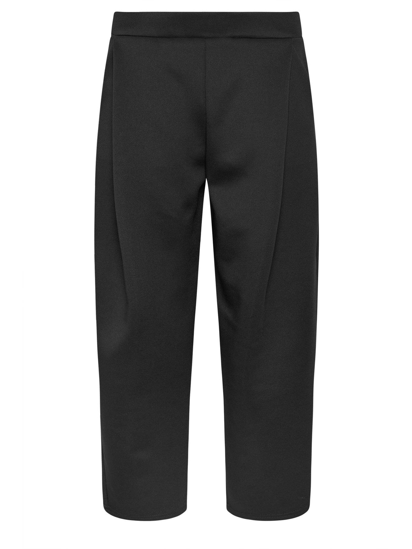pixiegirl-petite-scuba-pleat-barrel-trouser-blackdetail