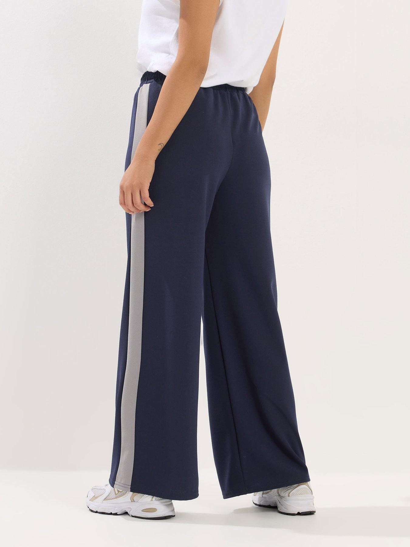 Image 2 of 5 of PixieGirl Petite Side Stripe Wide Leg Trouser
