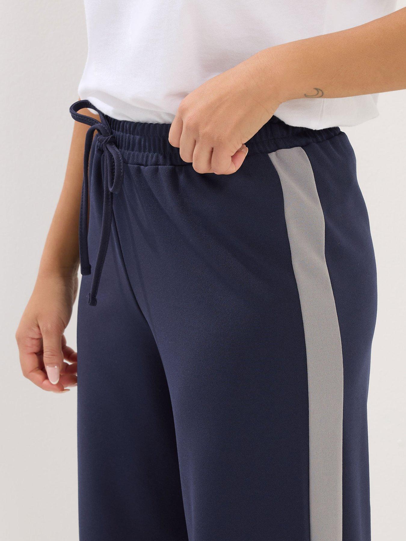 Image 4 of 5 of PixieGirl Petite Side Stripe Wide Leg Trouser