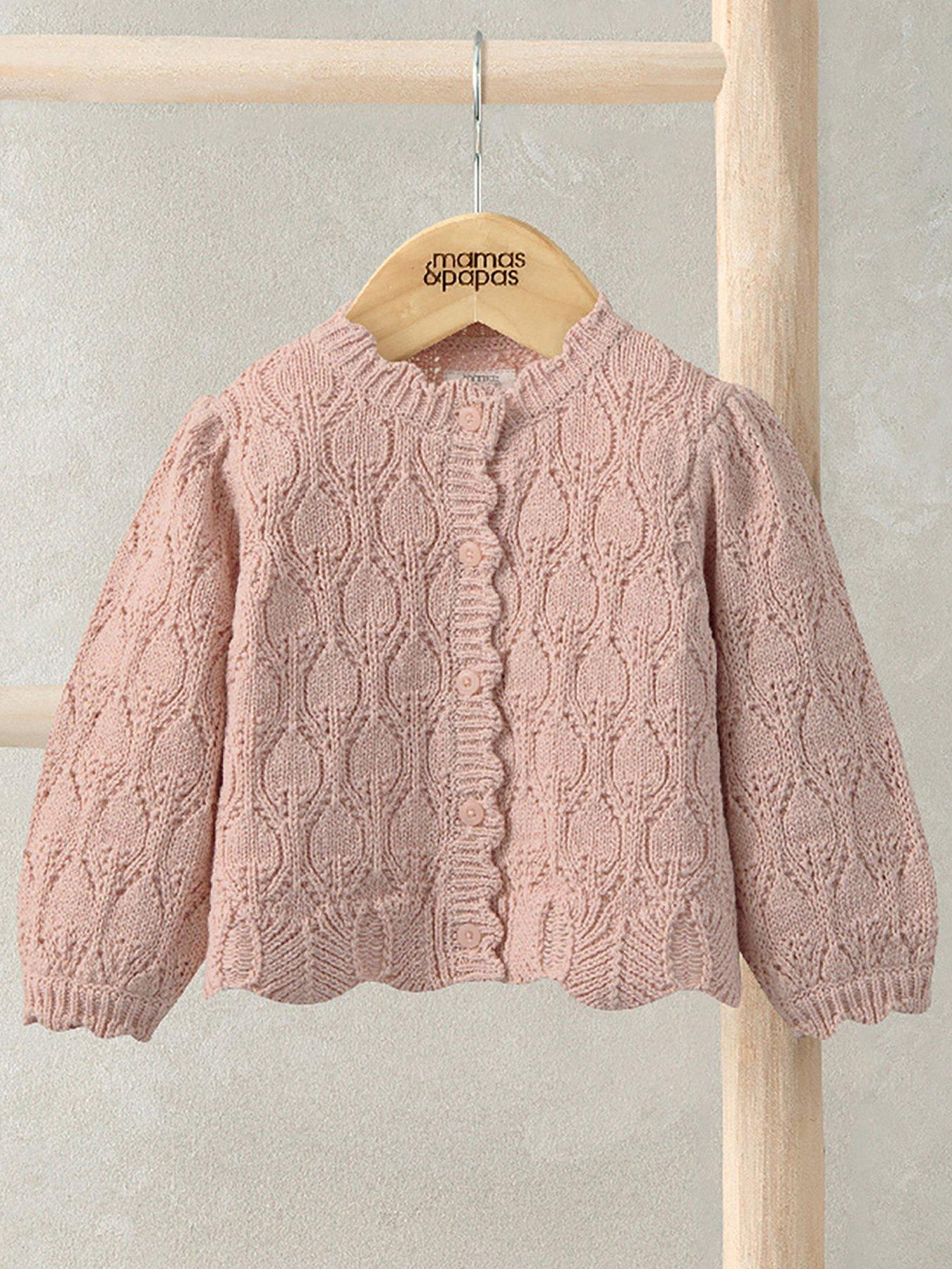 Mamas & Papas Baby Girls Fancy Delicate Knit Cardigan - Pink