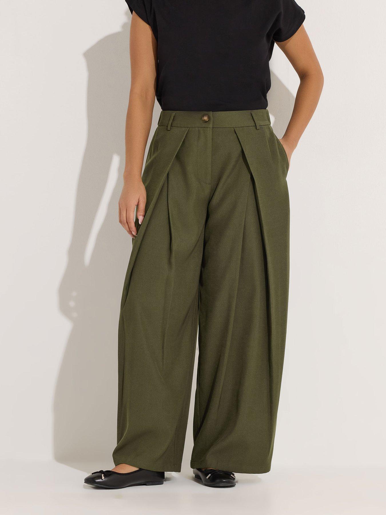 pixiegirl-petite-wrap-pleat-wide-leg-trouser-greenfront
