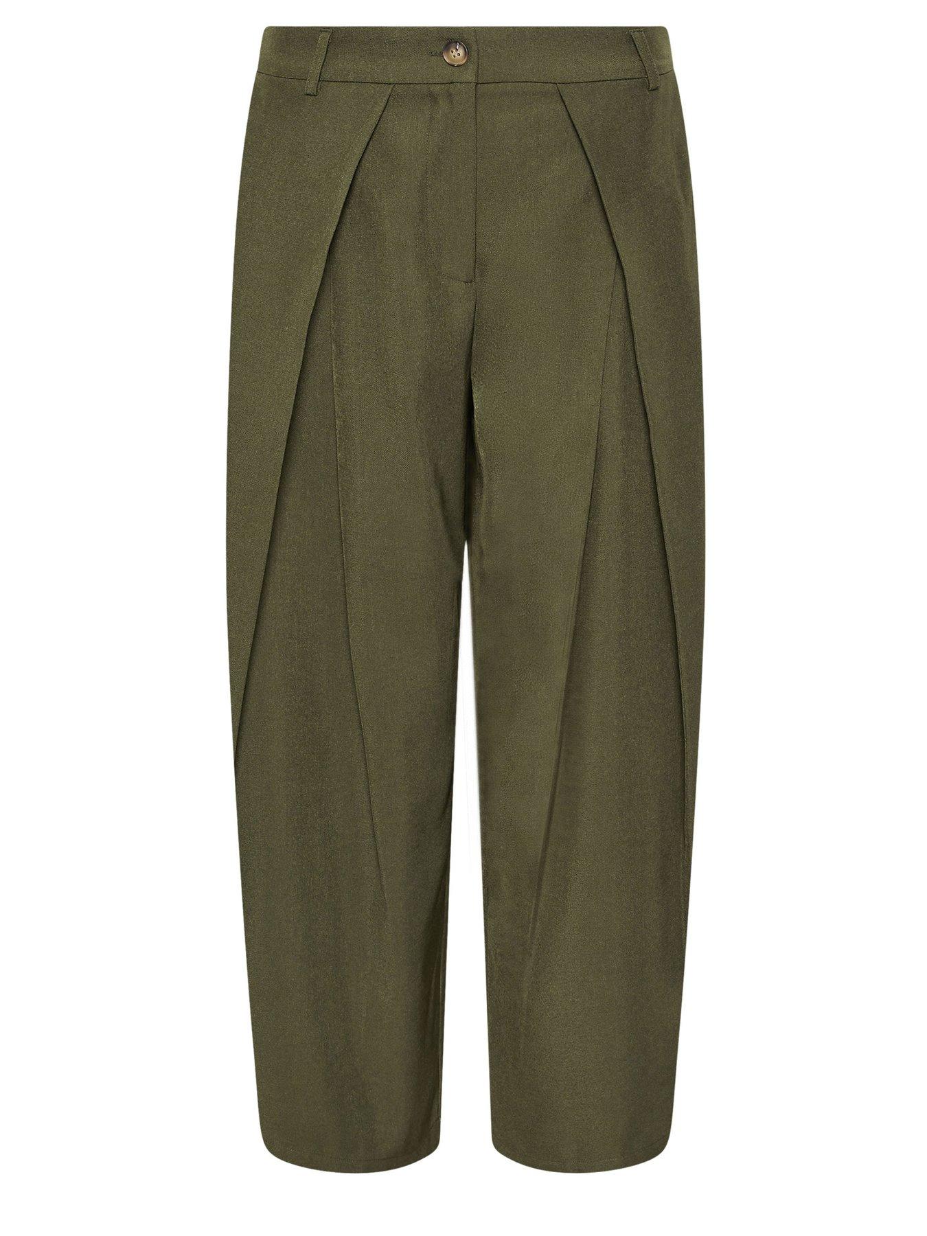 Image 5 of 5 of PixieGirl Petite Wrap Pleat Wide Leg Trouser