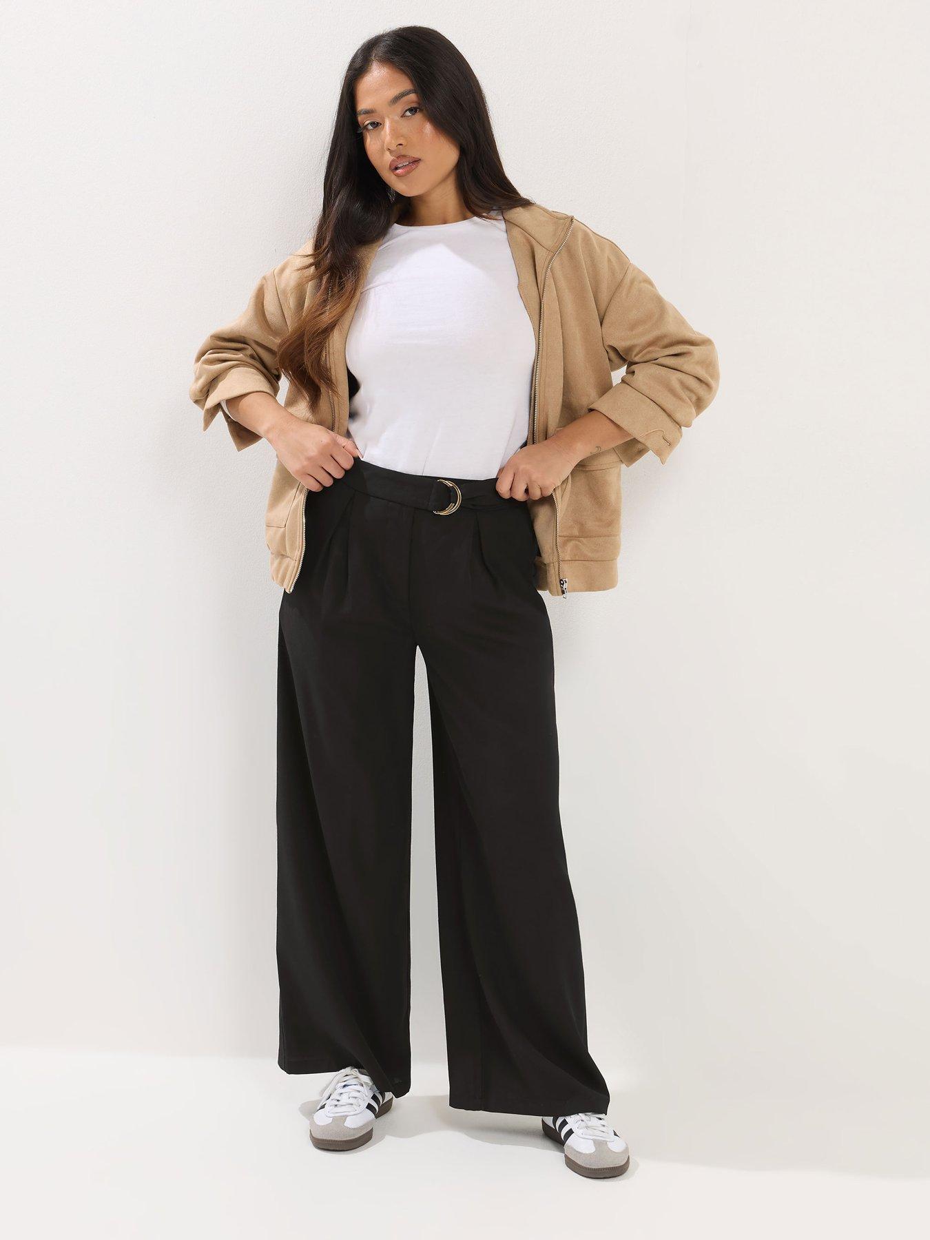 pixiegirl-petite-self-belt-buckle-wide-leg-trouser-blackback