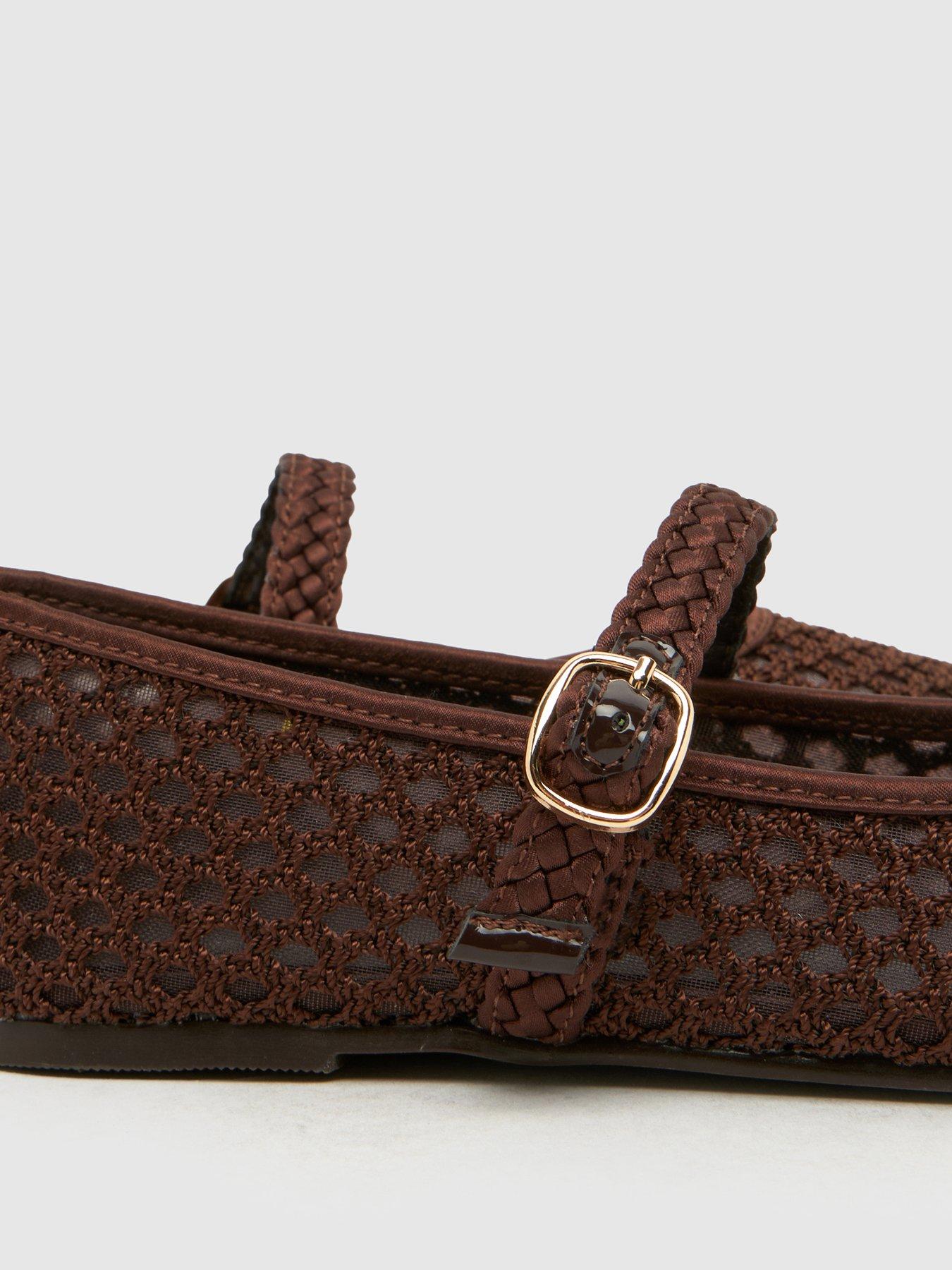 Image 2 of 4 of Schuh Junior Loveable Woven Ballierna - Brown
