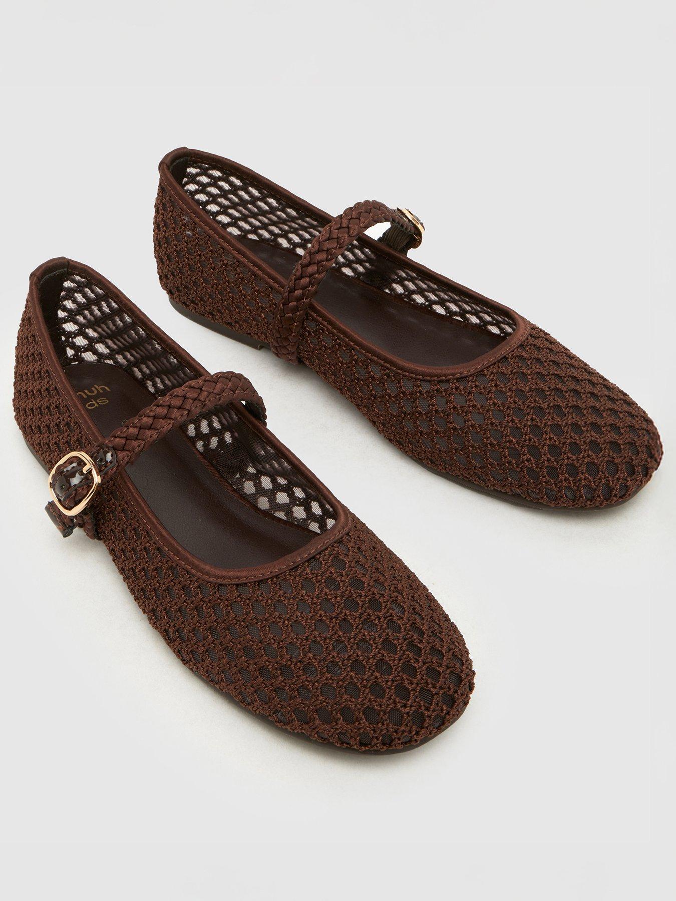 Image 3 of 4 of Schuh Junior Loveable Woven Ballierna - Brown