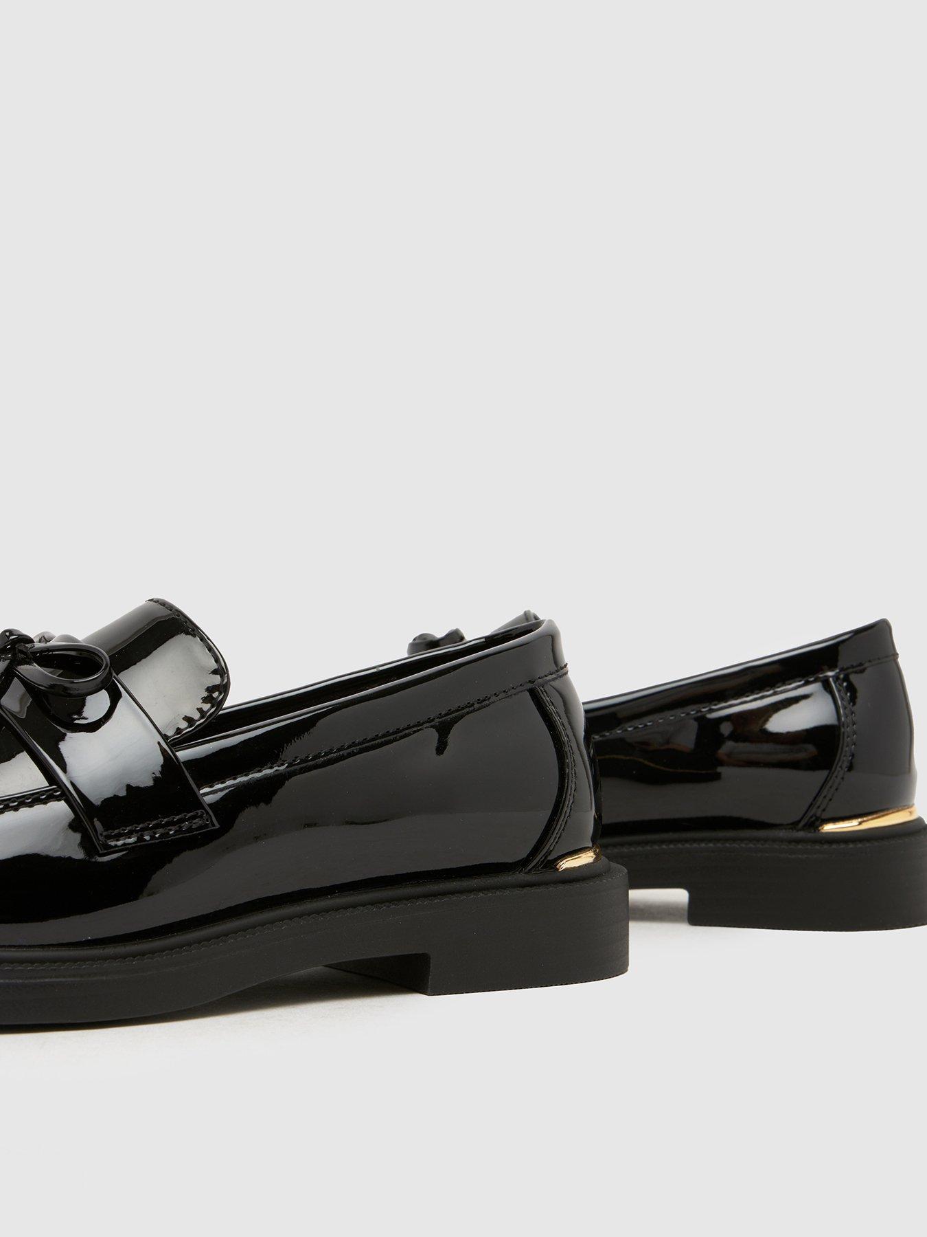 Image 4 of 4 of Schuh Junior Liking Tassel Bow Loafer - Black