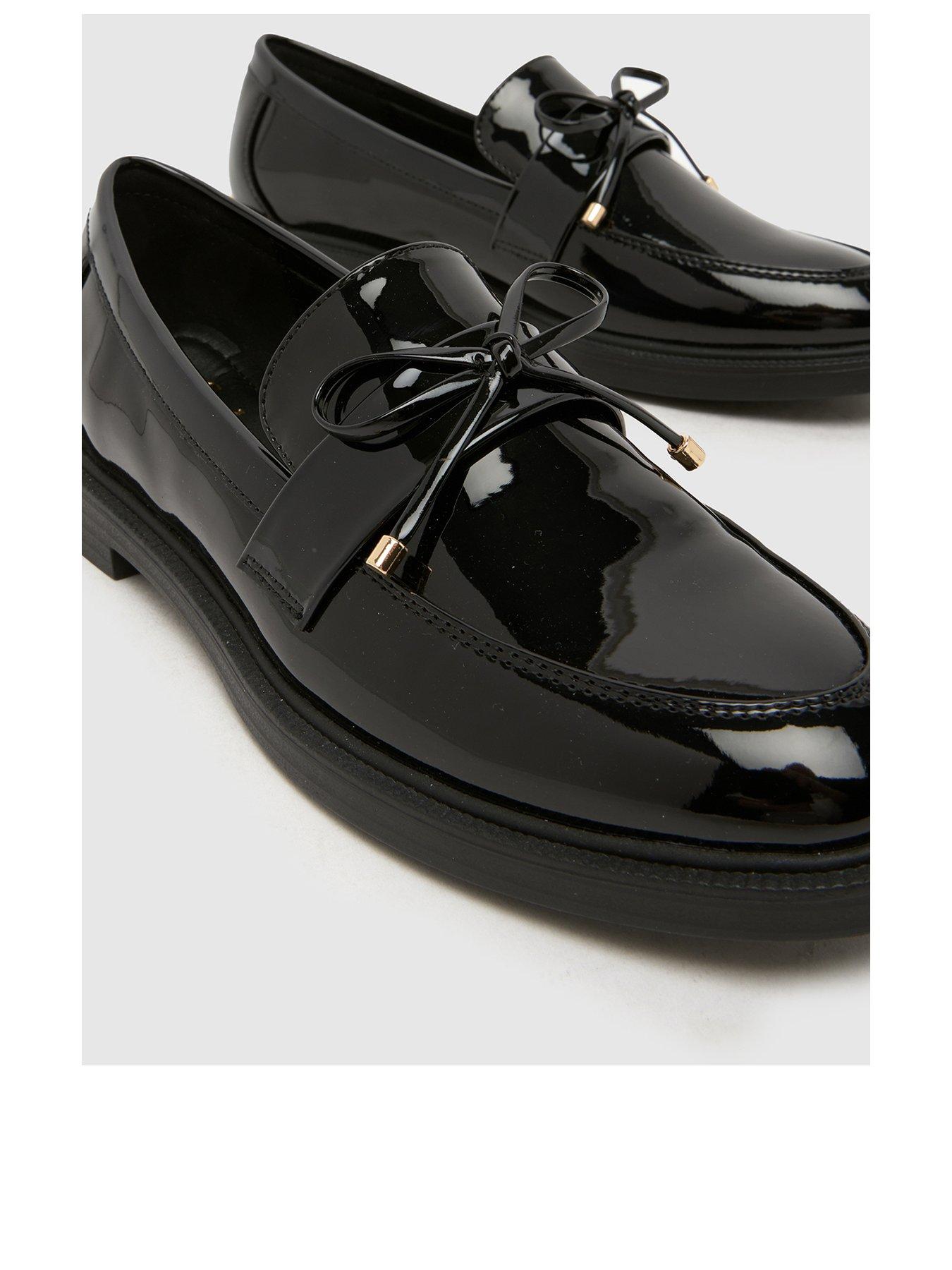 Image 3 of 4 of Schuh Youth Liking Tassel Bow Loafer - Black