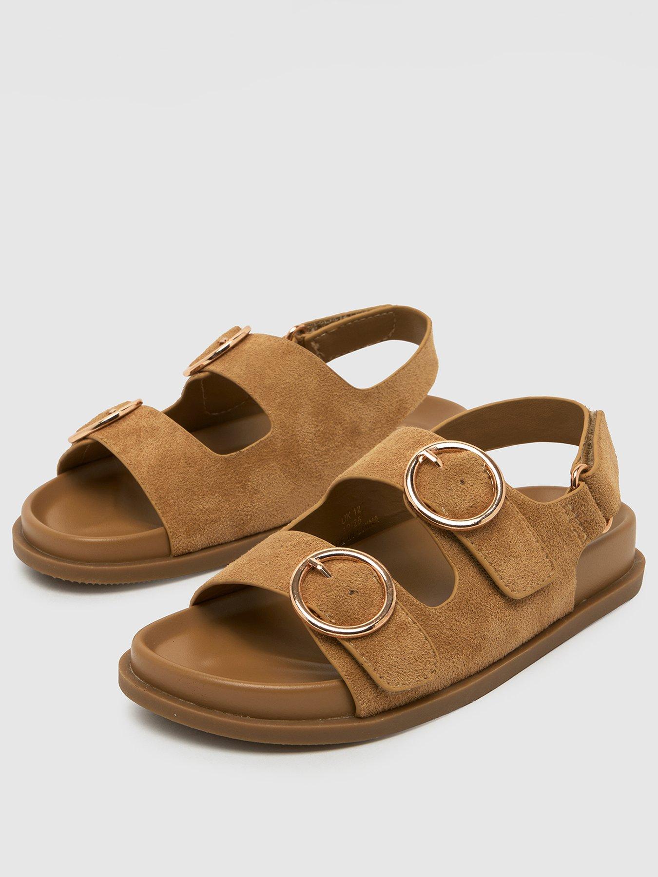 schuh-junior-twist-velcro-footbed-sandal-brownstillFront
