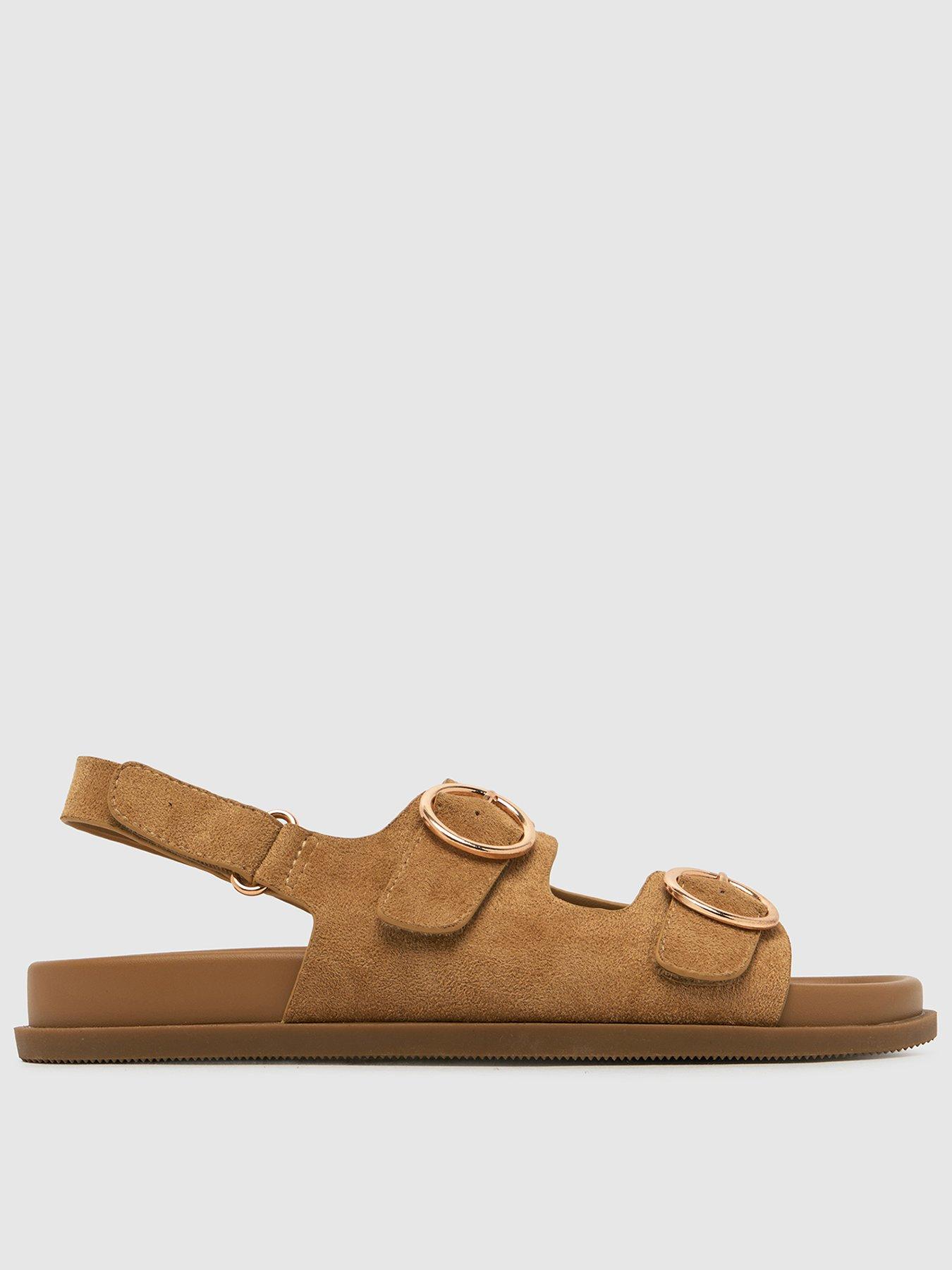 Schuh Youth Velcro Footbed Sandal - Brown