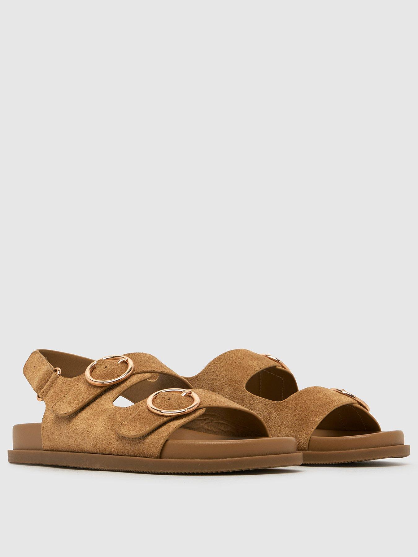 Image 2 of 4 of Schuh Youth Twist Velcro Footbed Sandal - Beige
