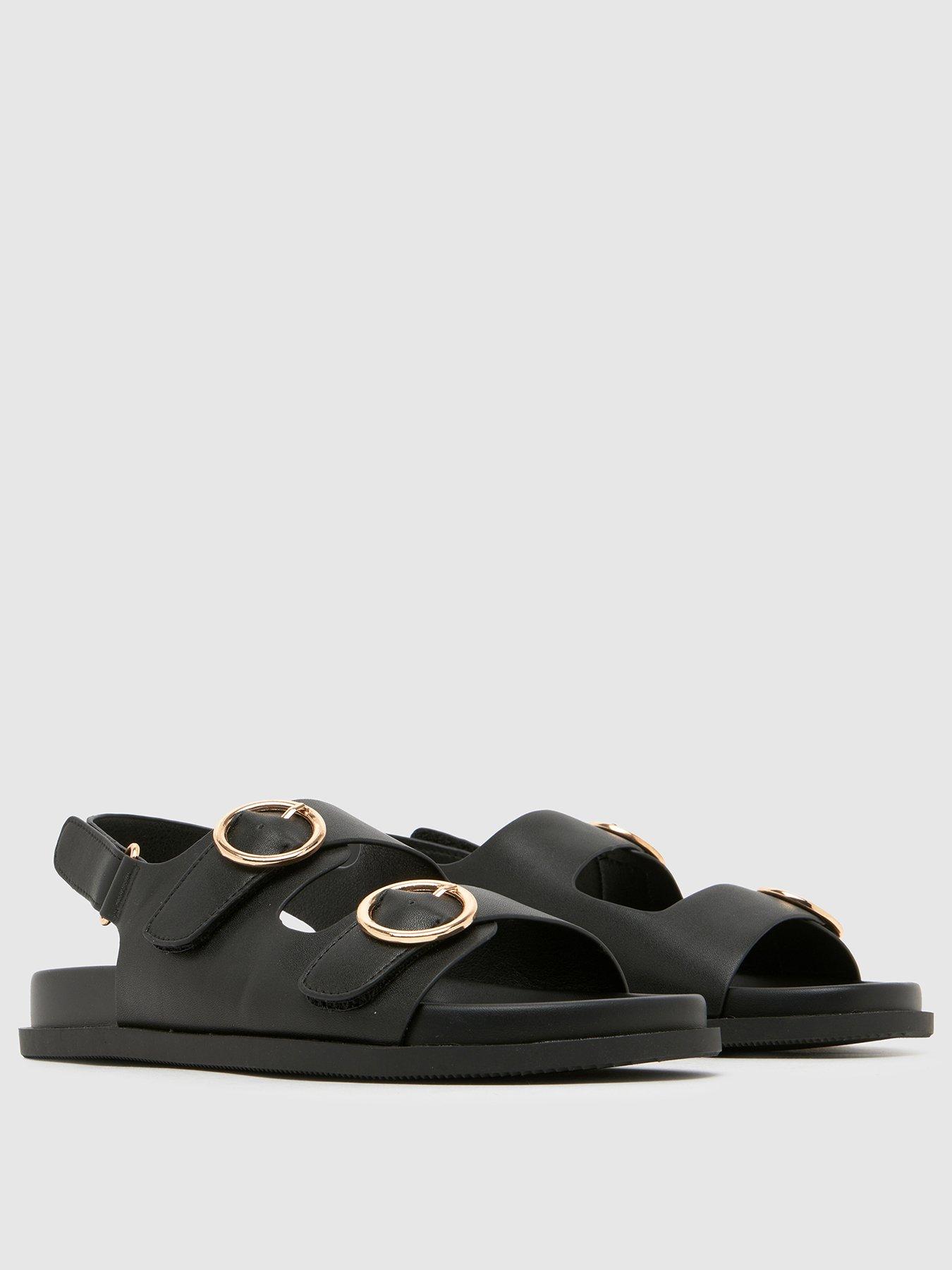 schuh-youth-twist-velcro-footbed-sandal-blackstillFront