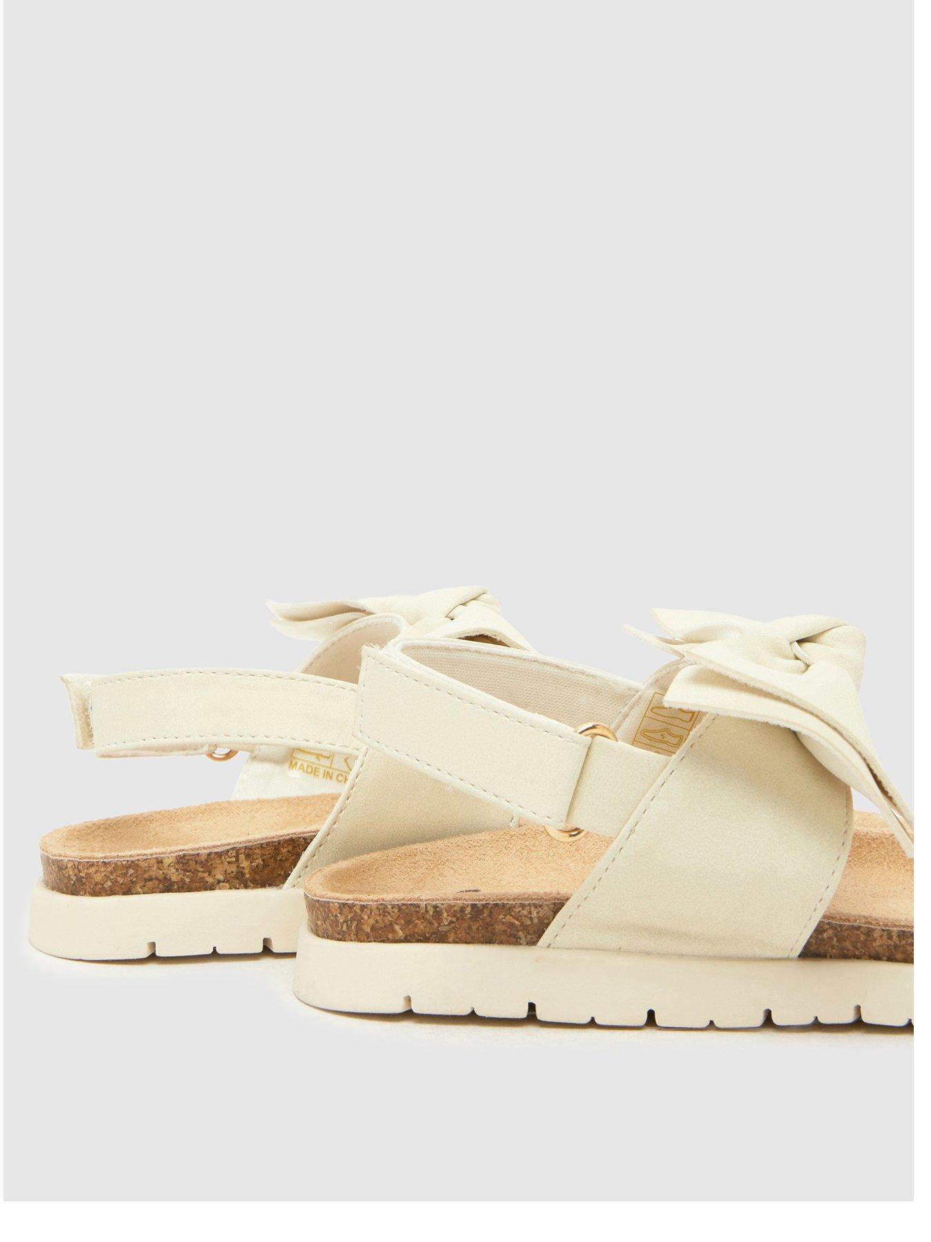 schuh-junior-tartan-bow-footbed-sandal-whitestillFront