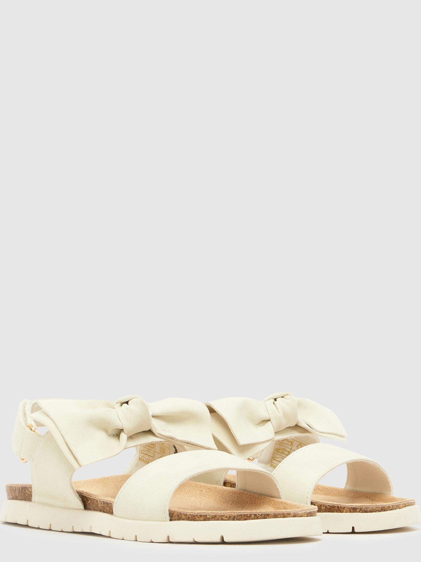 schuh-junior-tartan-bow-footbed-sandal-whiteoutfit
